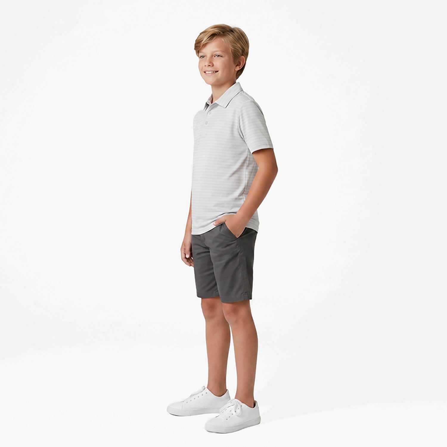 Nautica Boys' 4-7 Performance Stripe Short Sleeve Polo Shirt - view number 2