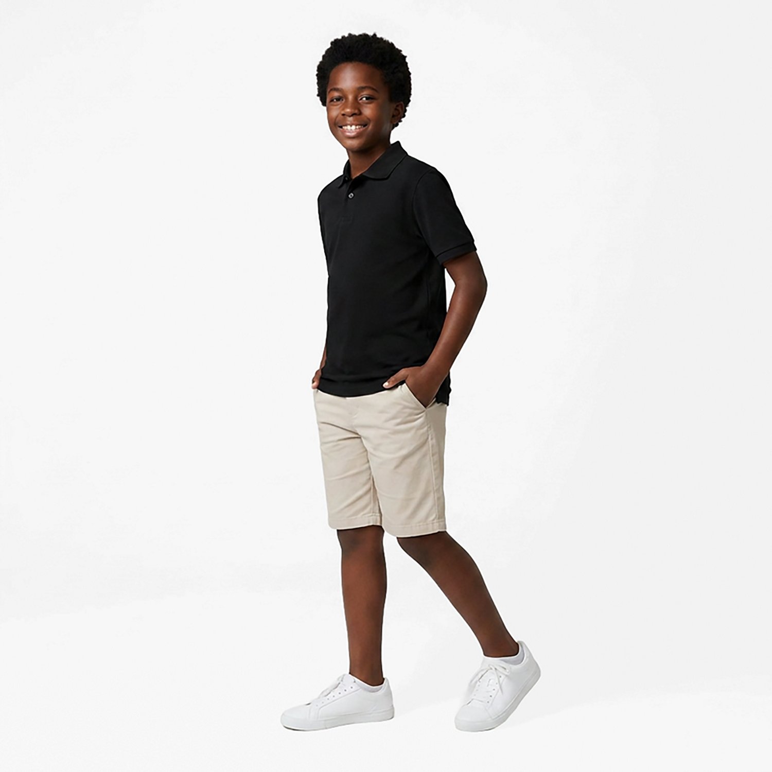 Nautica Boys' 8-20 Double Pique Short Sleeve Polo Shirt - view number 3