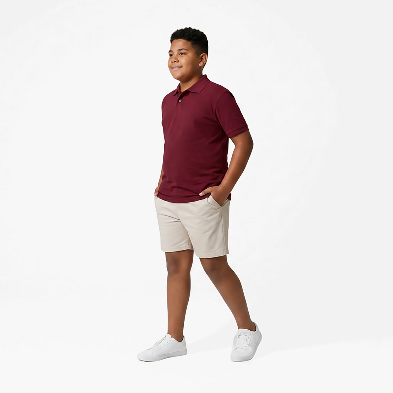 Nautica Boys' 8-20 Double Pique Short Sleeve Polo Shirt - view number 3