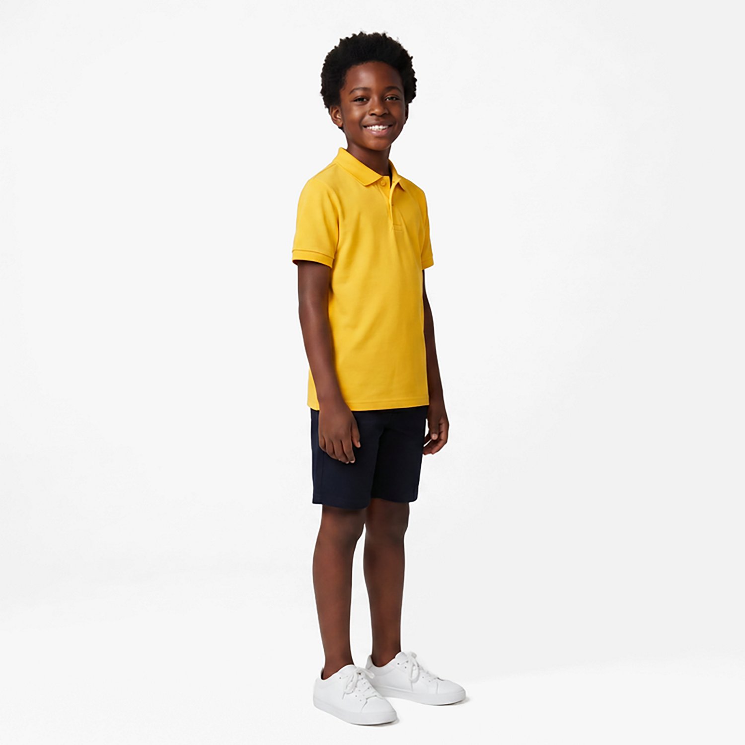 Nautica Boys' Husky Double Pique Short Sleeve Polo Shirt - view number 3