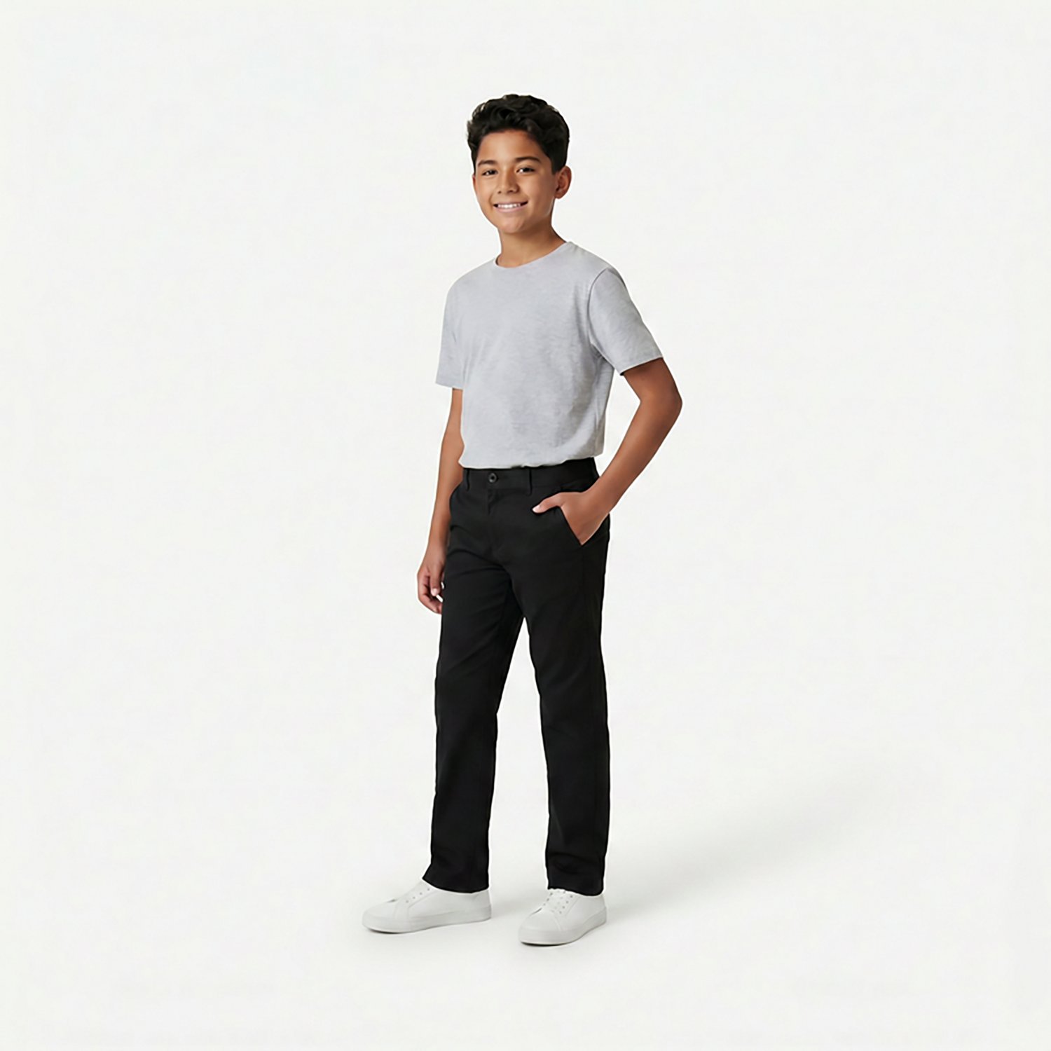 Nautica Boys' Husky FF Twill Pants - view number 3
