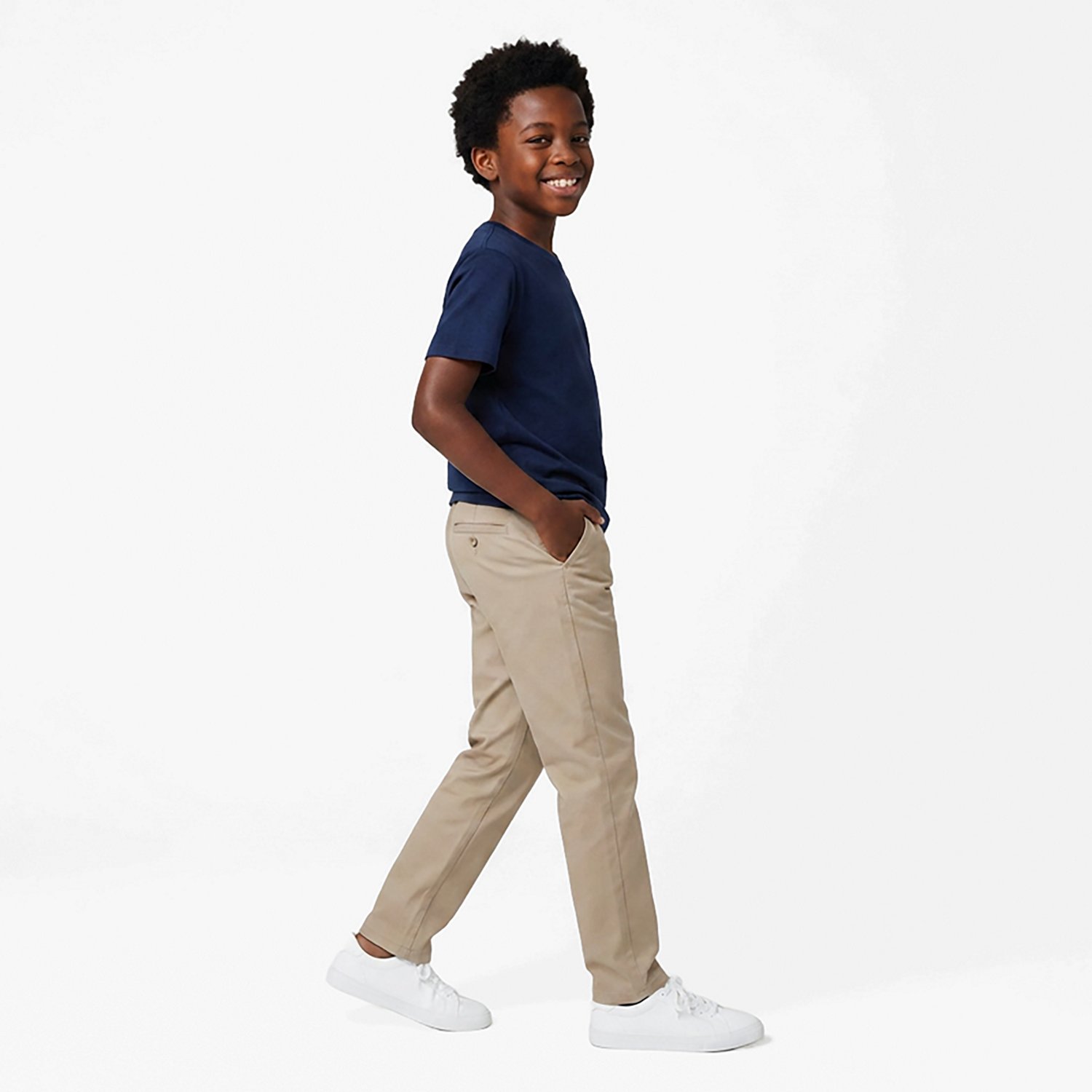 Nautica Boys' Husky FF Twill Pants - view number 3