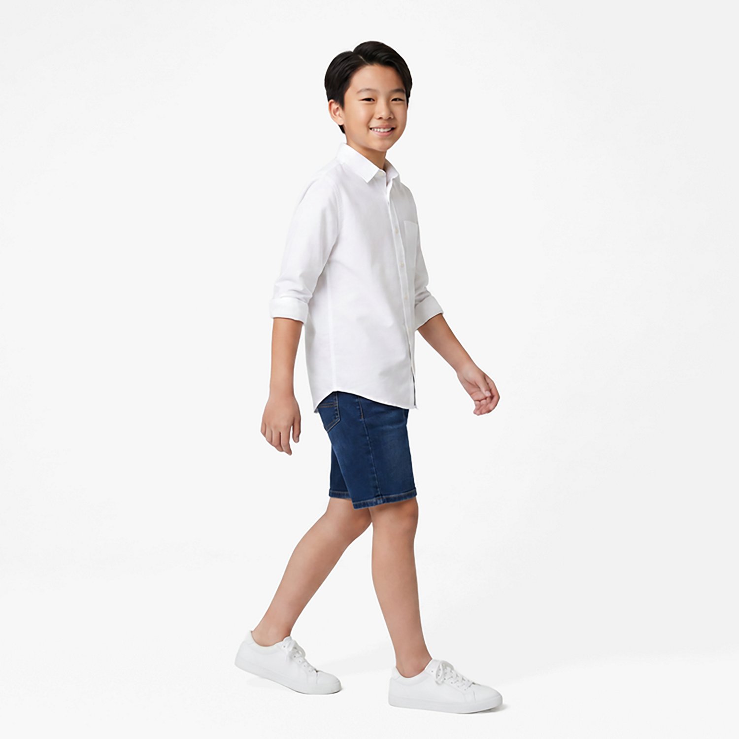 Nautica Boys' Husky Synthetic Long Sleeve Polo Shirt - view number 2