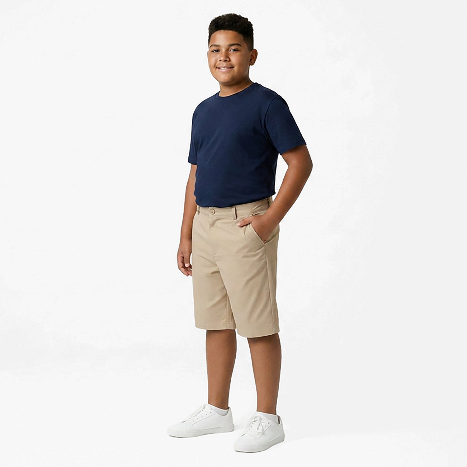 Nautica Boys' 8-20 Flat Front Performance Shorts                                                                                 - view number 2