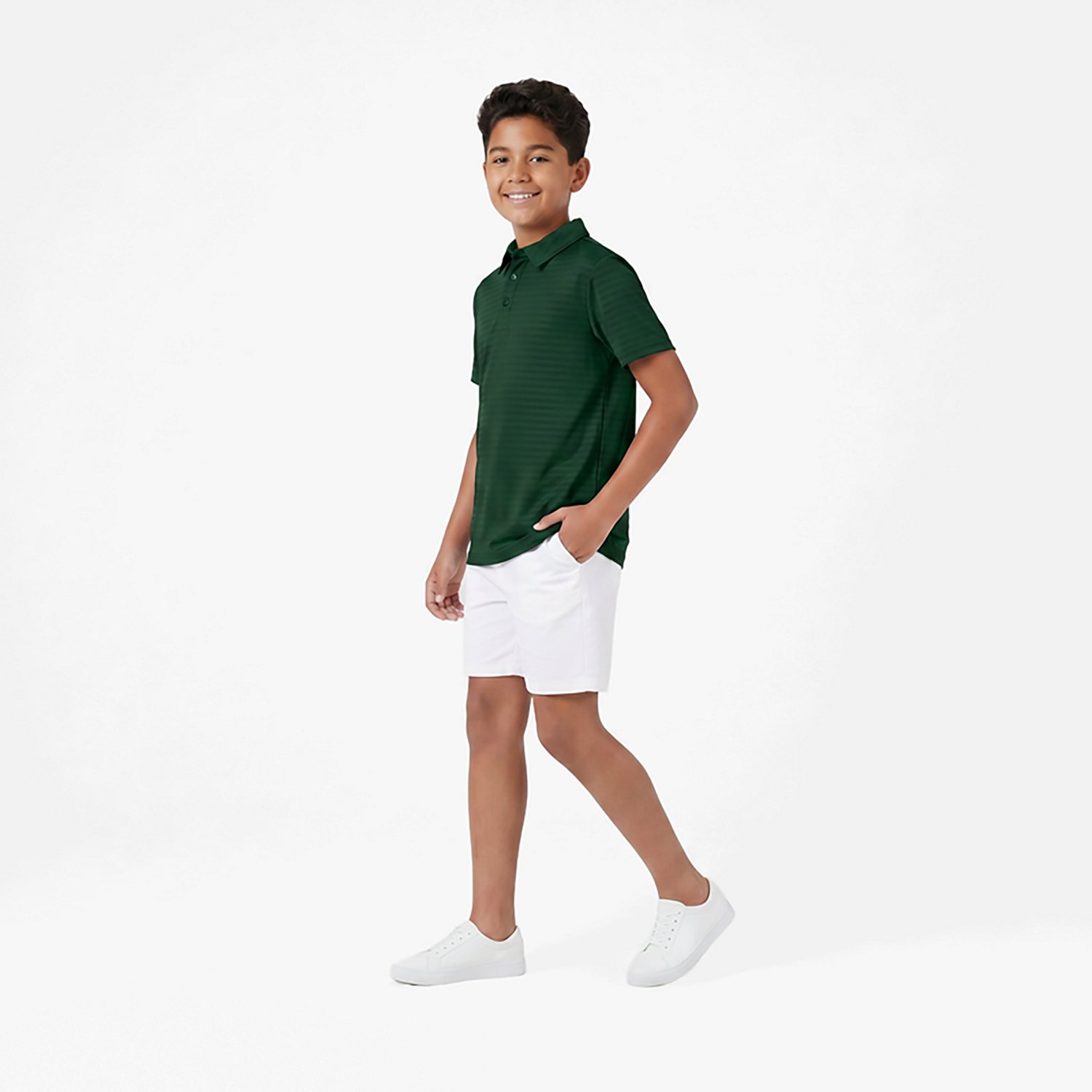 Nautica Boys' 8-20 Performance Stripe Short Sleeve Polo - view number 3