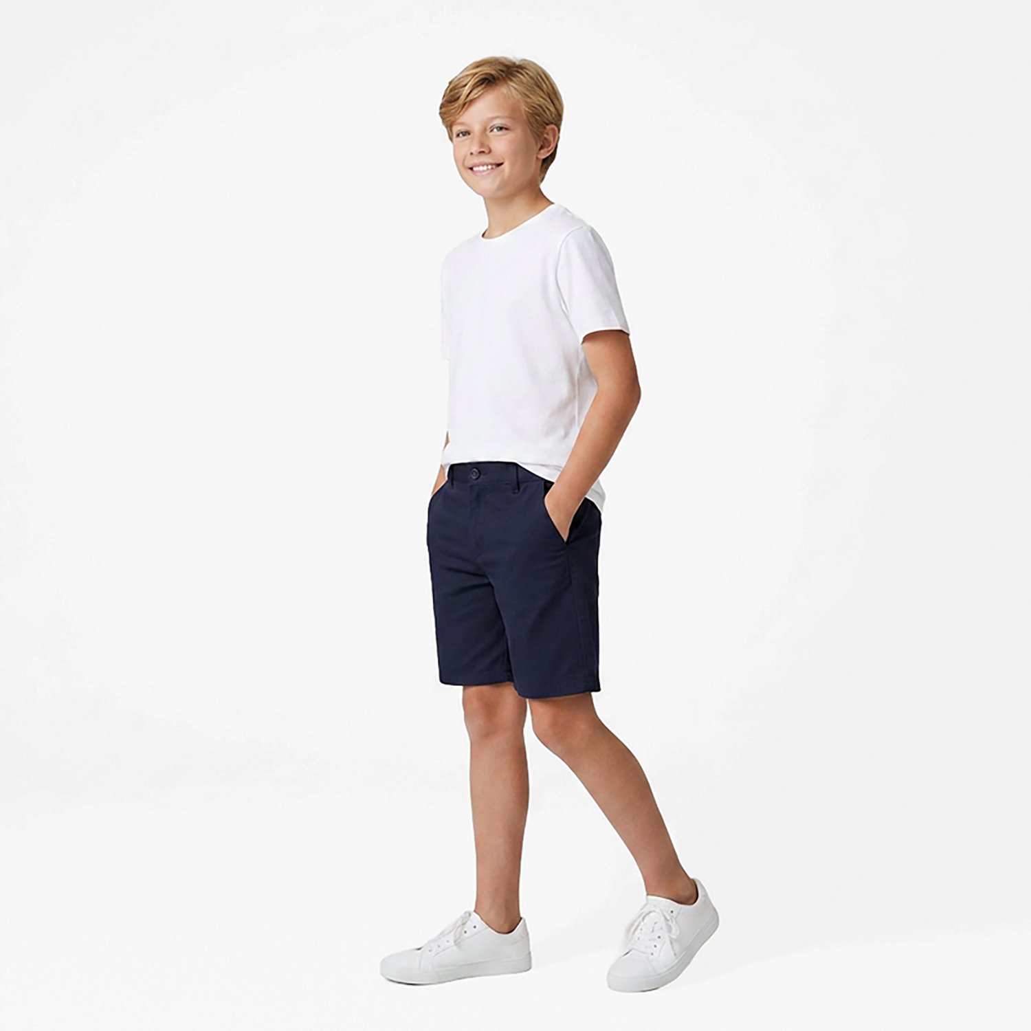 Nautica Boys' 8-20 Slim Flat Front Twill Shorts - view number 3