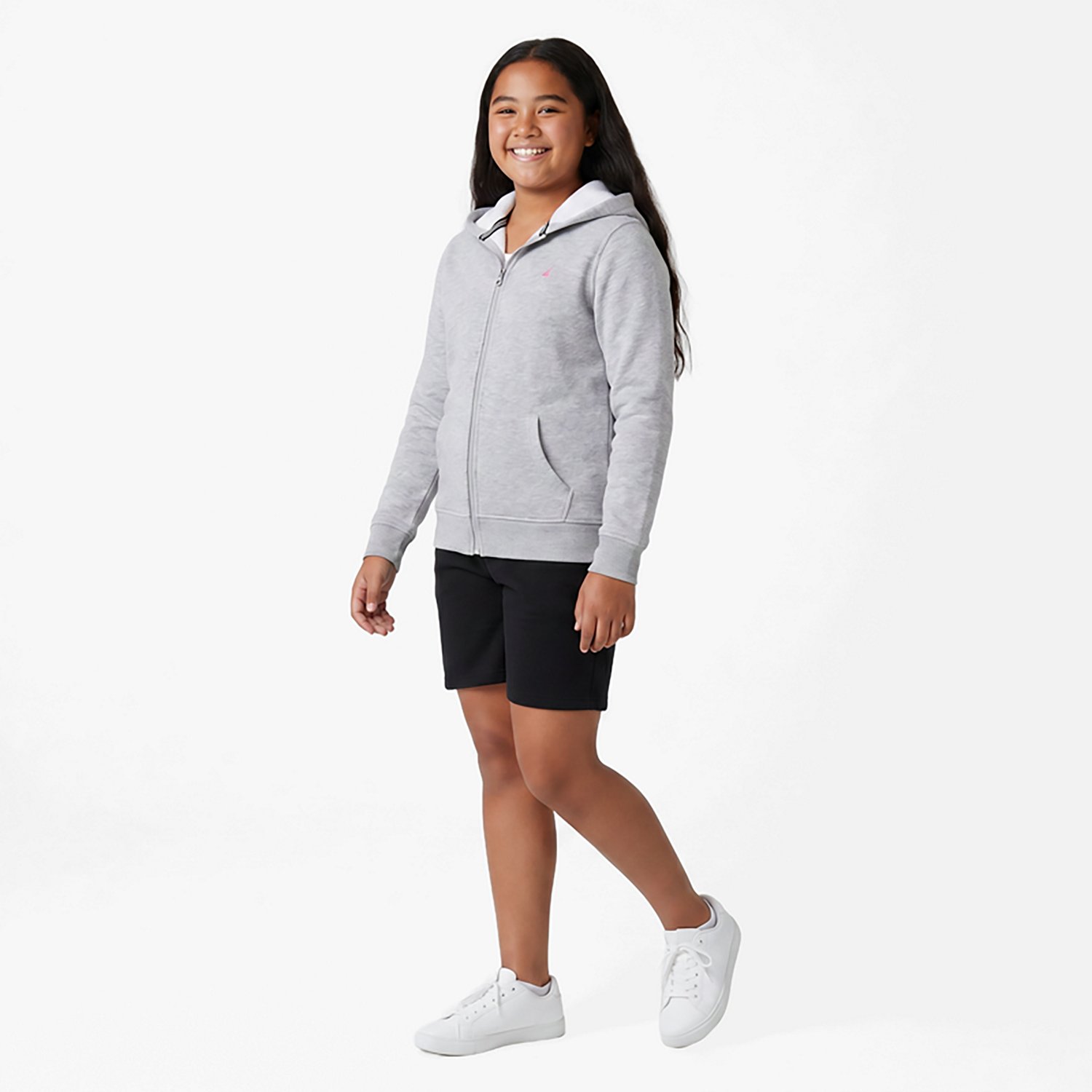 Nautica Girls' 4-6x Full Zip Fleece Hoodie - view number 3