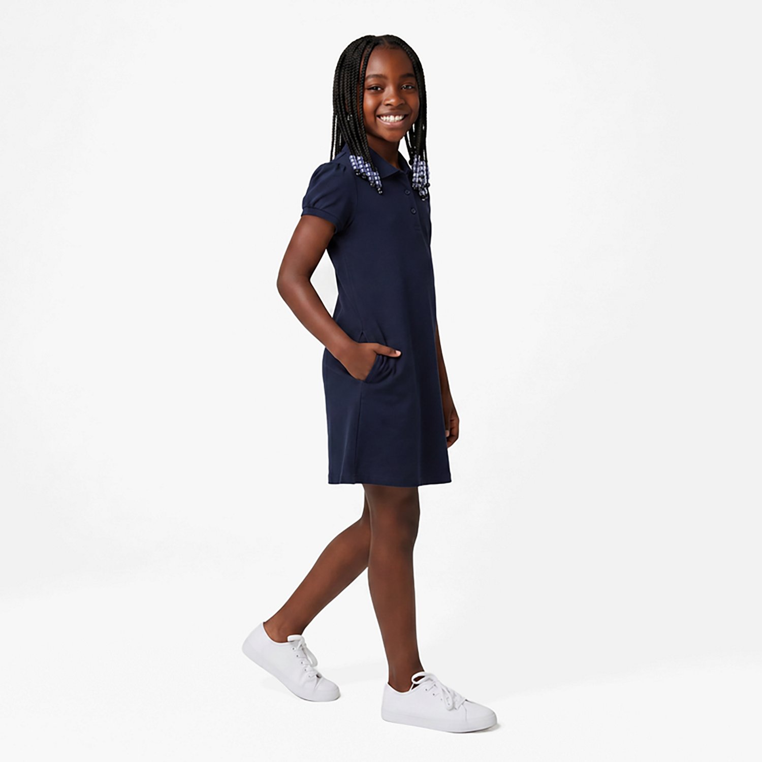Nautica Girls' 4-6x Interlock Short Sleeve Polo Dress - view number 2