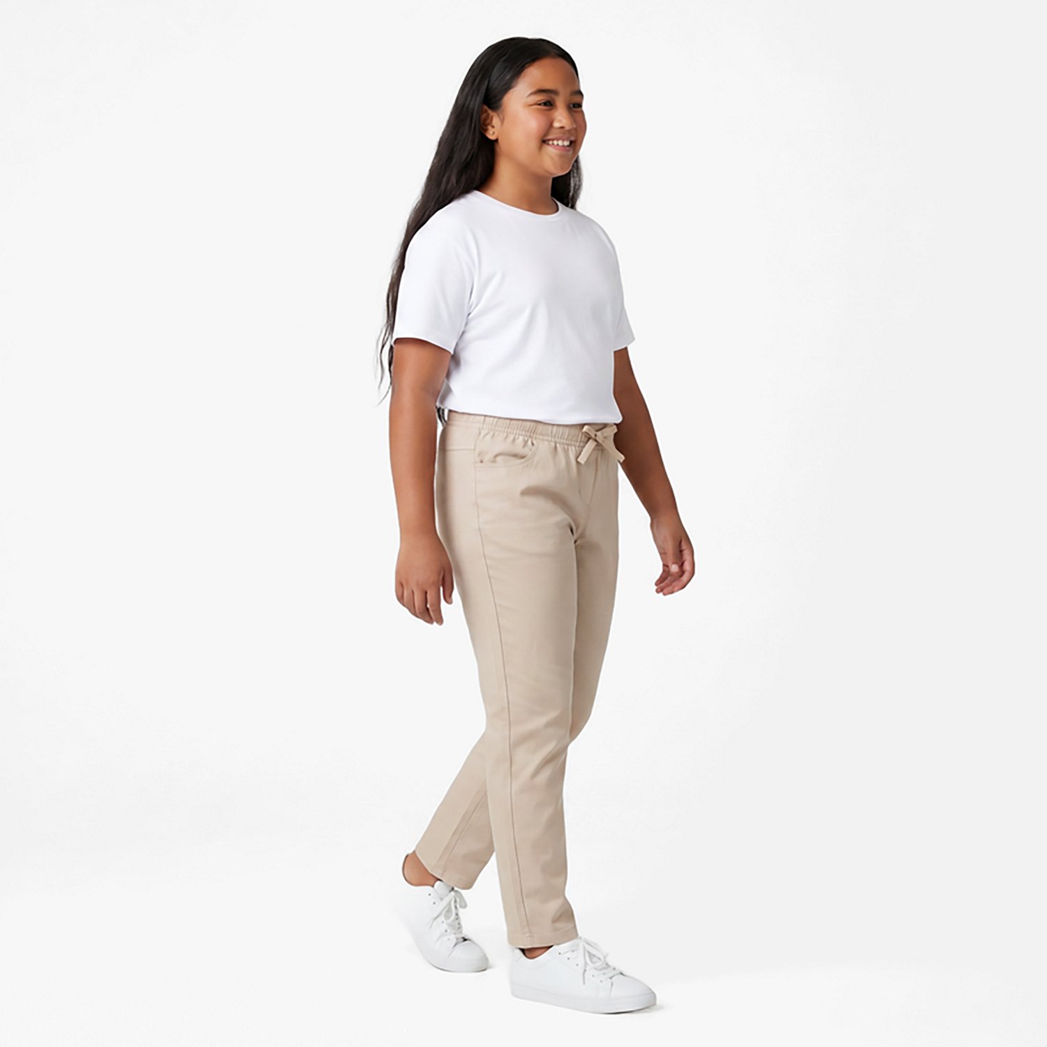Nautica Girls' 4-6x Knit Waist Skinny Pants