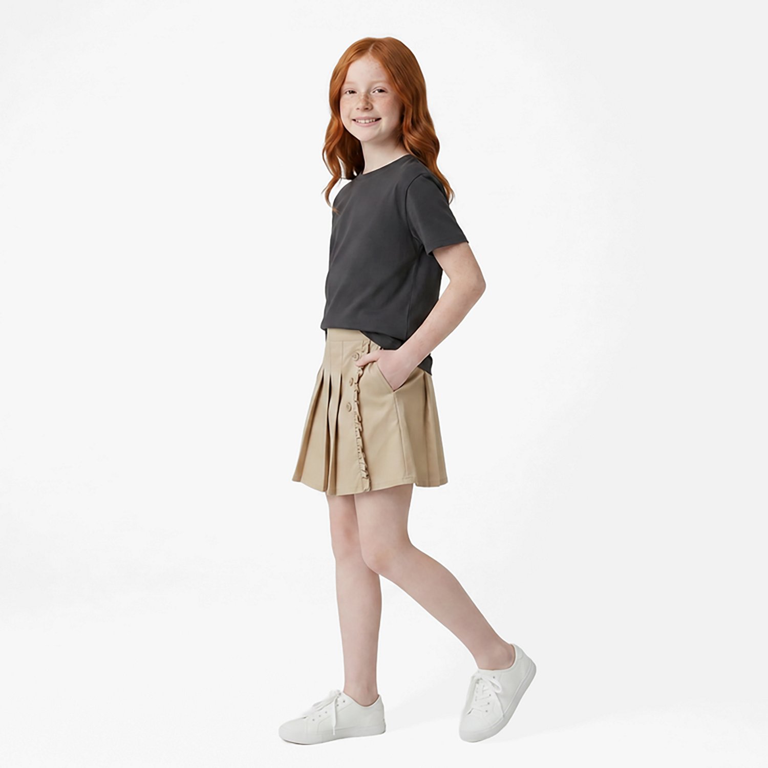 Nautica Girls' 4-6x Ruffle Pleated Scooter - view number 3