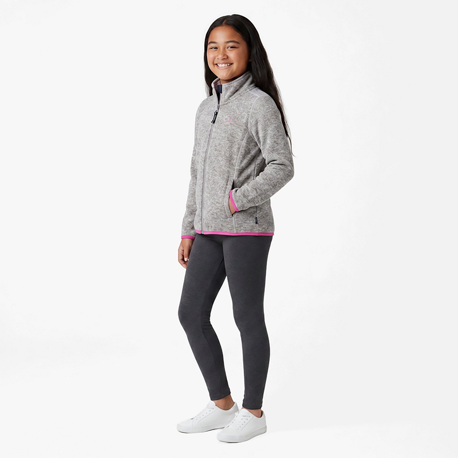 Nautica Girls' 4-6x Polar Fleece Sweater Jacket - view number 3