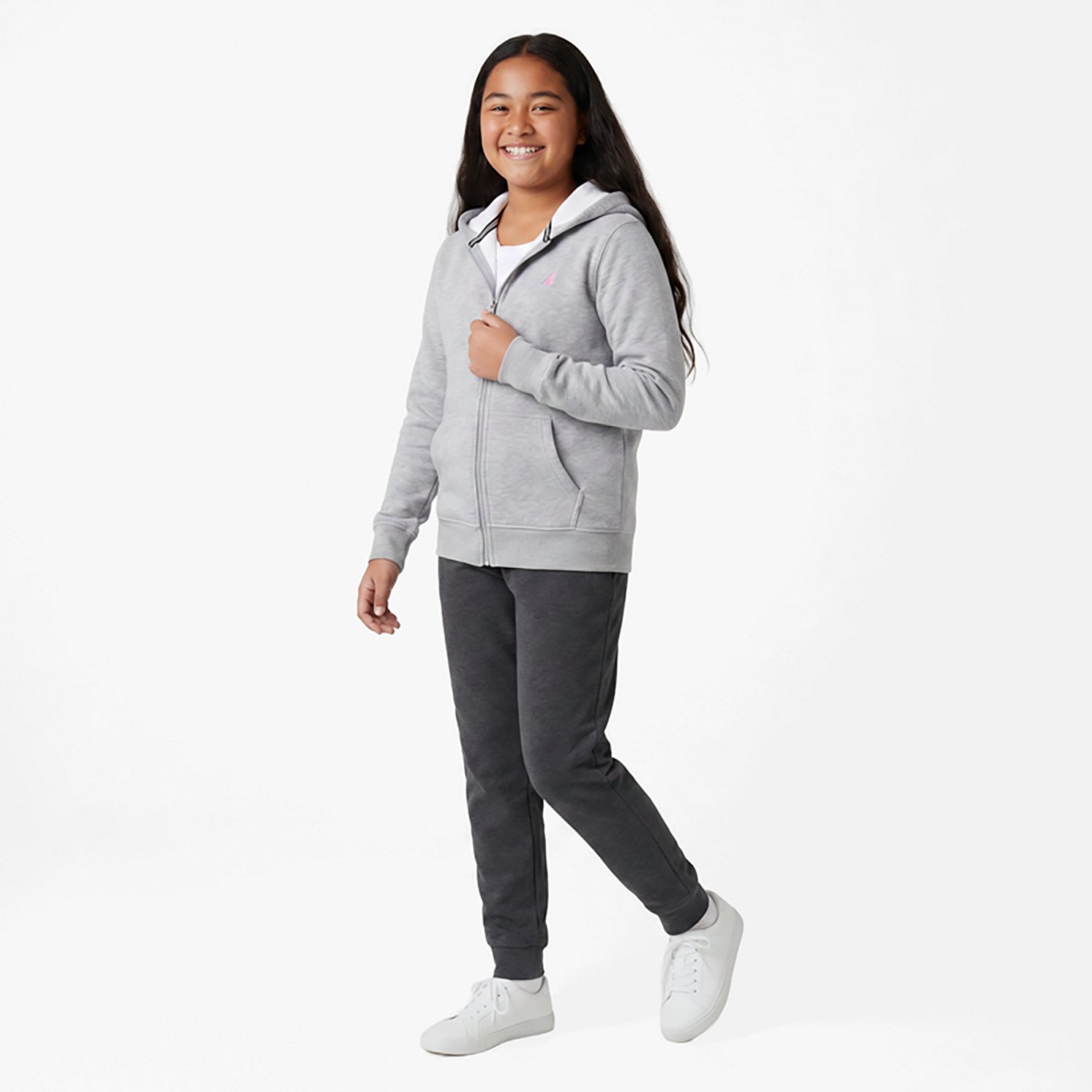 Nautica Girls' 7-16 Fleece FZ Hoodie