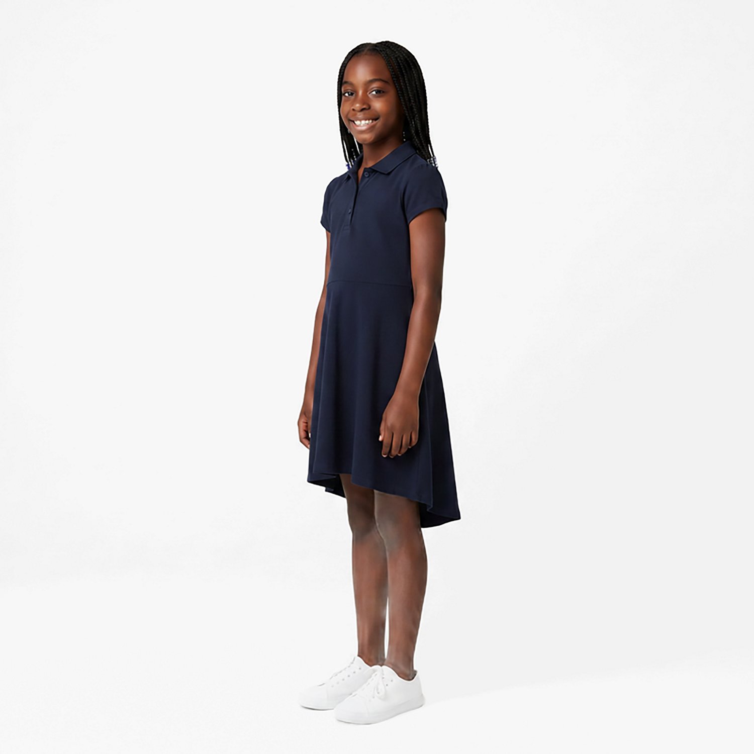 Nautica Girls' 7-16 Interlock High-Low Polo Dress - view number 2