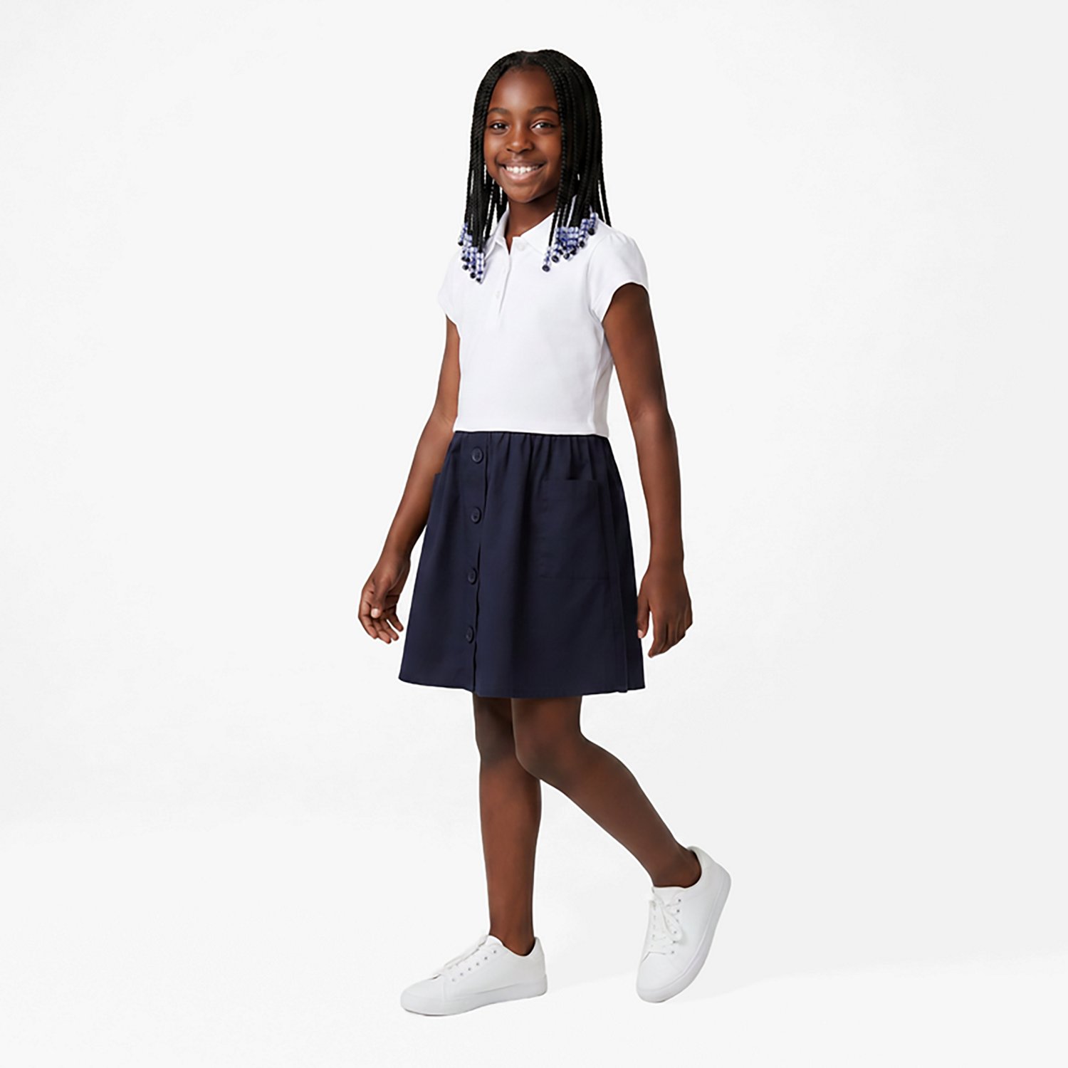 Nautica Girls' 7-16 Interlock Poplin Dress - view number 2