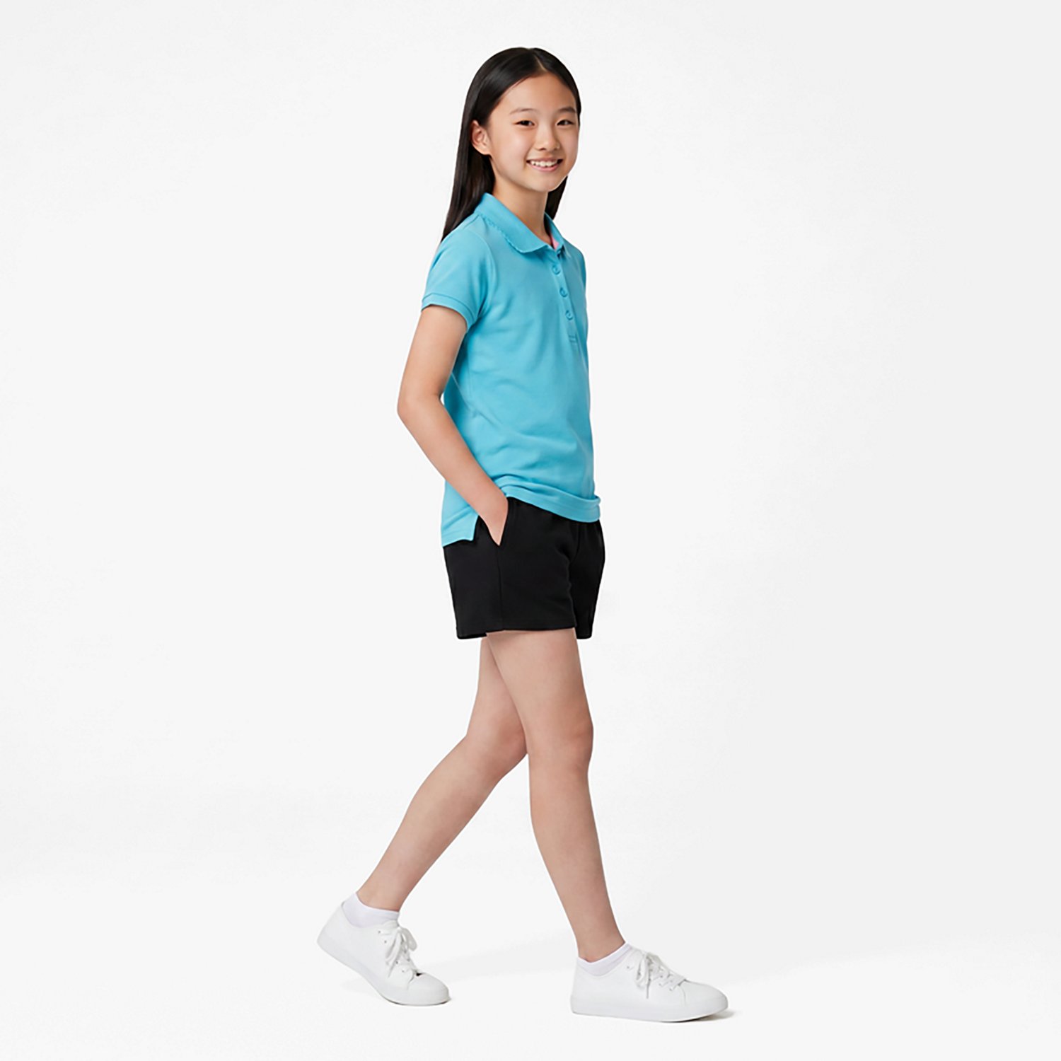 Nautica Girls' 7-16 Interlock Polo Shirt - view number 3