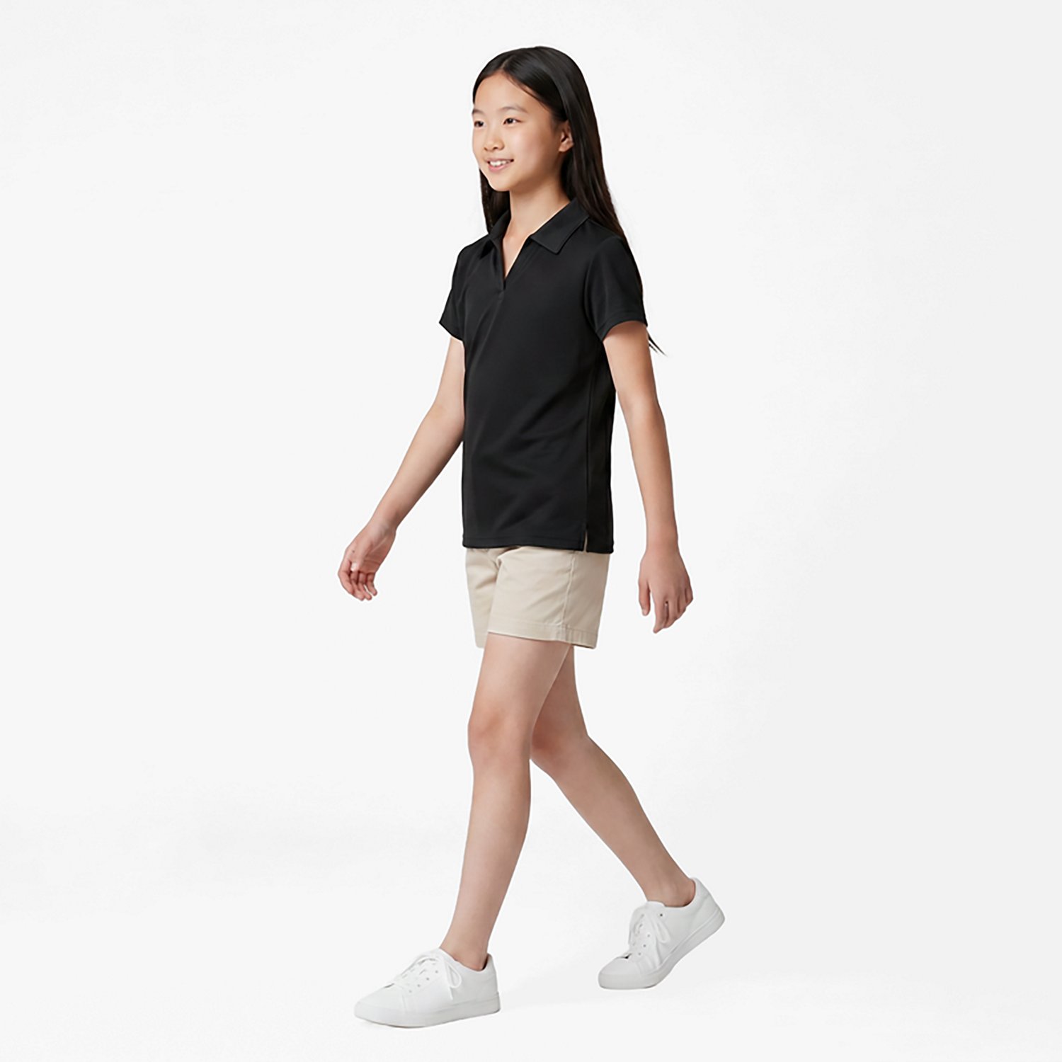 Nautica Girls' 7-16 Performance Knit Polo Shirt