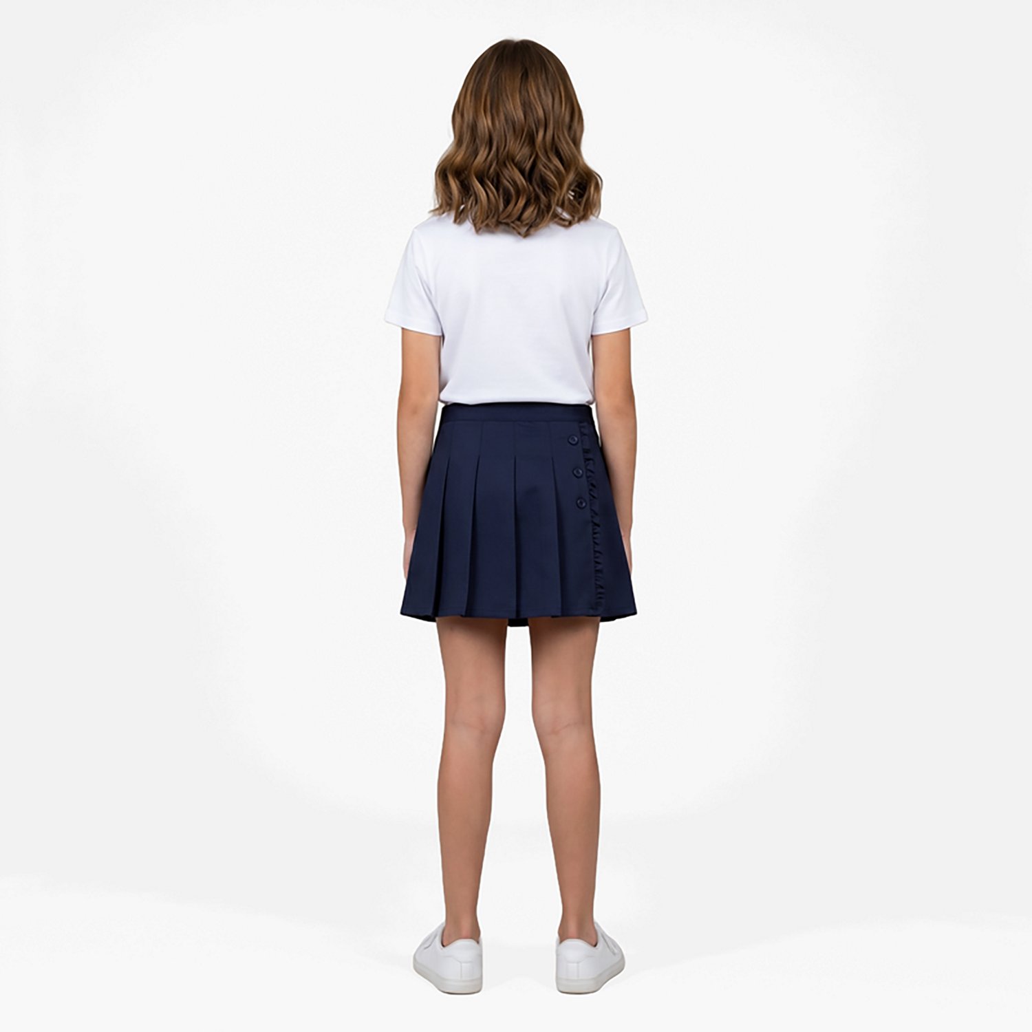 Nautica Girls' 7-16 Pleated Scooter Skort with Ruffle - view number 2