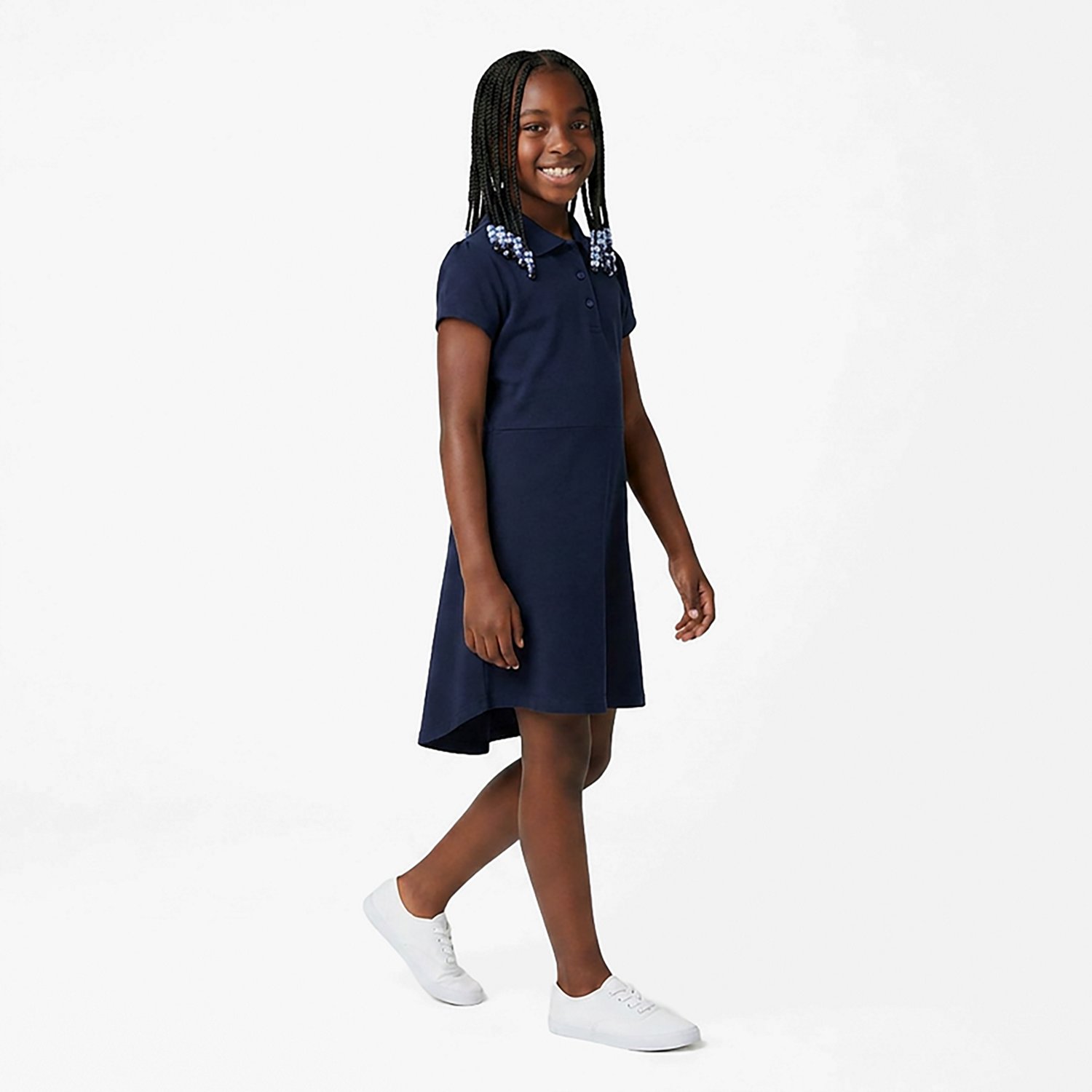 Nautica Girls' Plus Interlock High-Low Polo Dress - view number 3