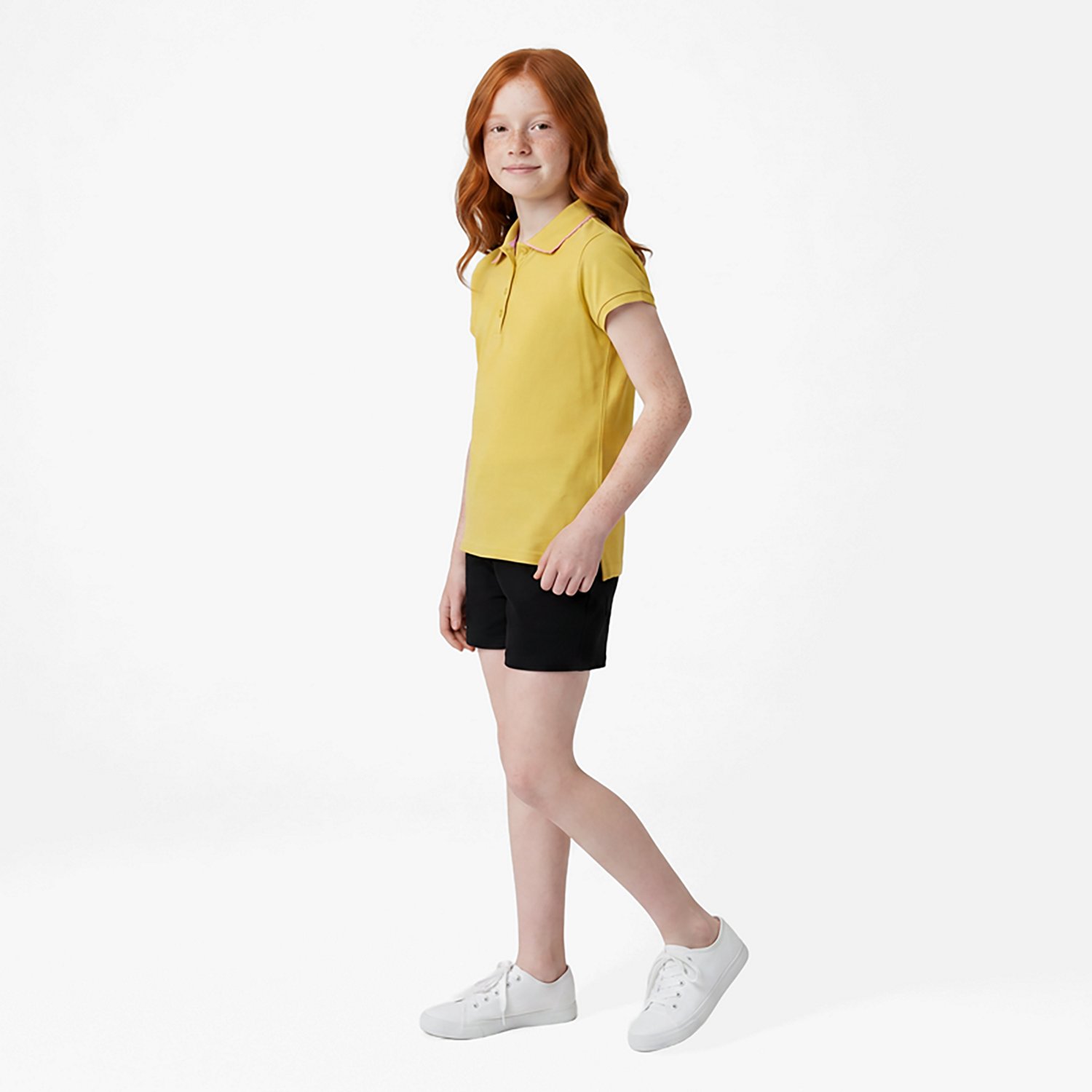 Nautica Girls' Plus Interlock Polo Shirt - view number 2