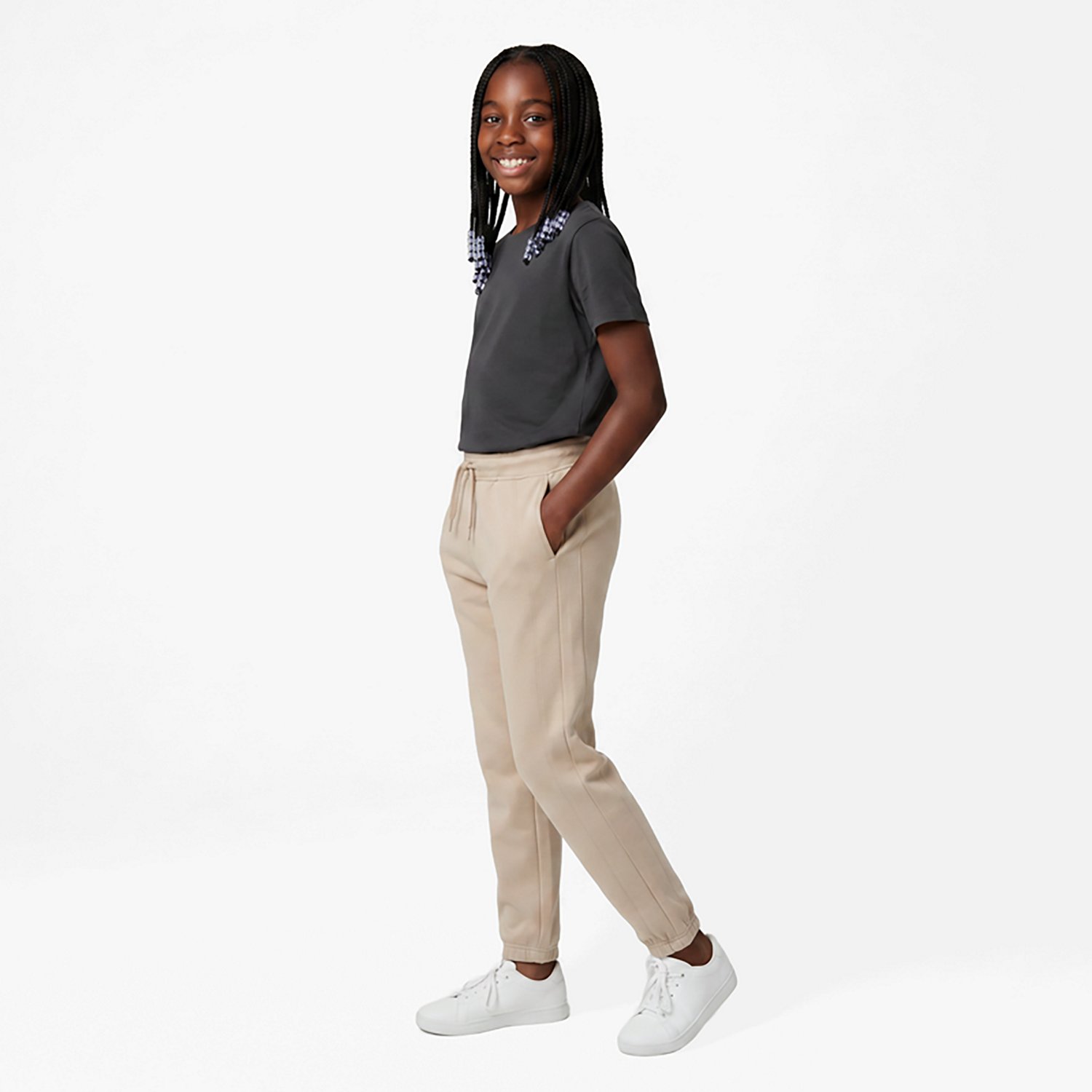 Nautica Girls' 7-16 Plus Knit Performance  Joggers - view number 3