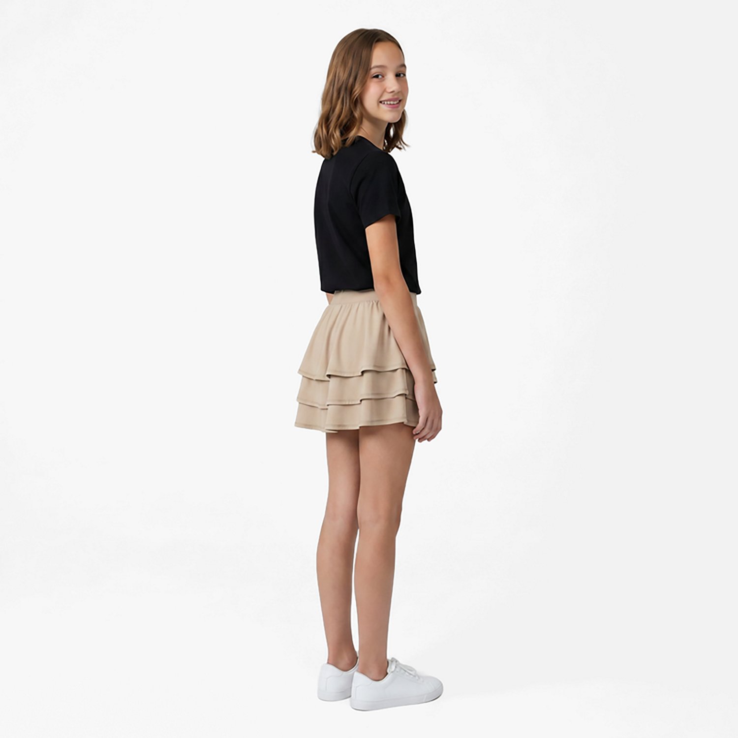 Nautica Girls' Plus Pindot Mesh Ruffle Scooter - view number 3