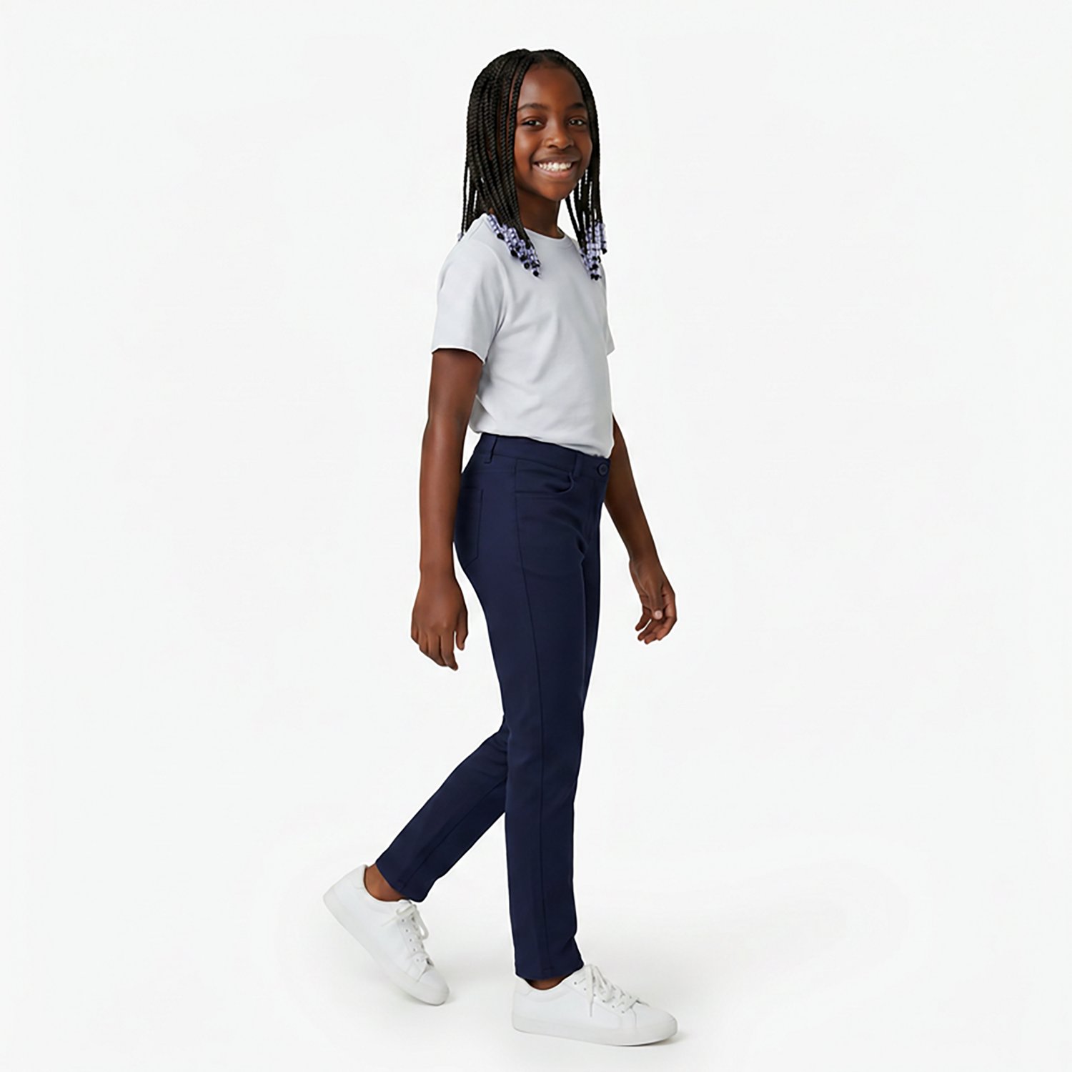 Nautica Girls' Sateen Plus Size Skinny Pants - view number 3