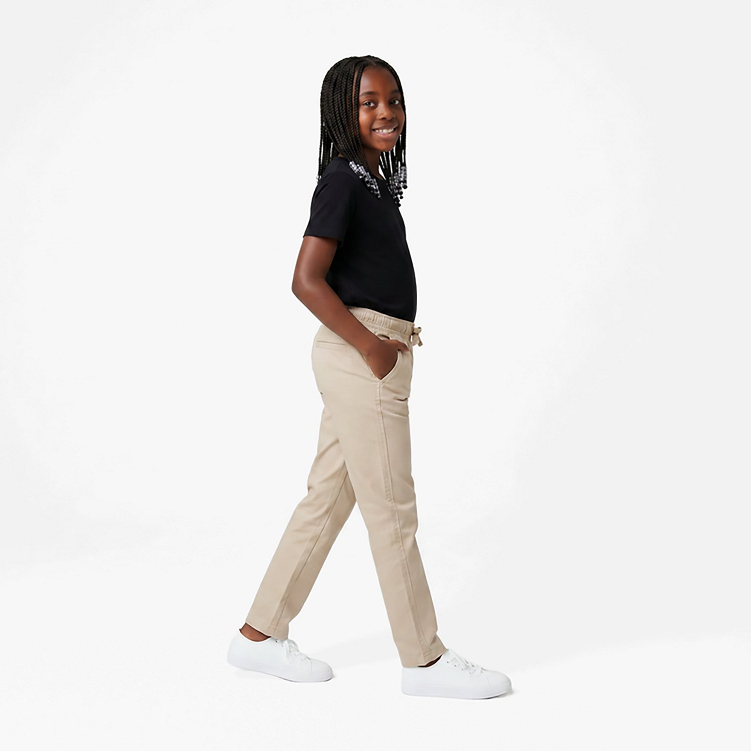 Nautica Girls' Stretch Pull On Plus Size Skinny Pants - view number 3