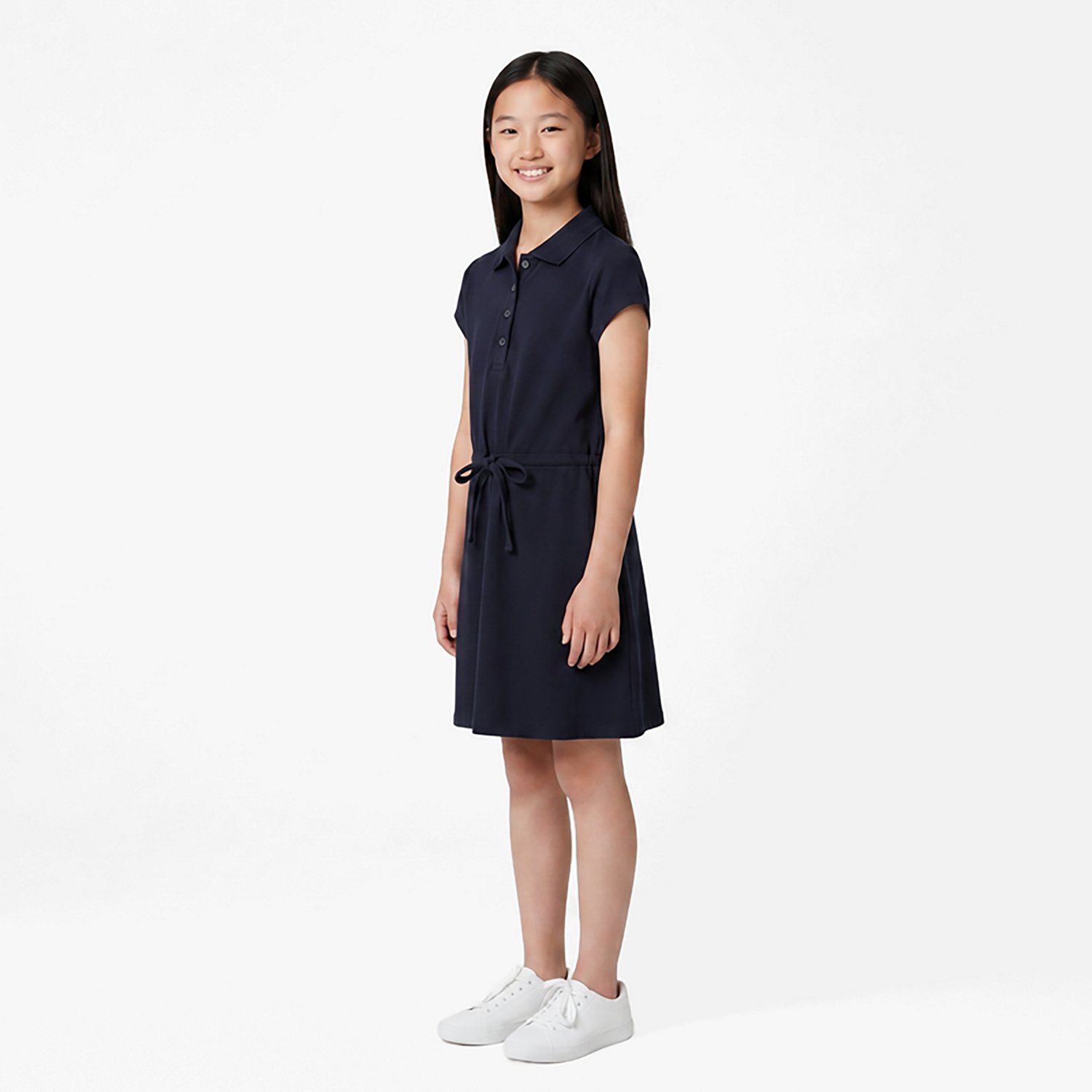Nautica Girls' Tie Front Plus Size Dress - view number 2
