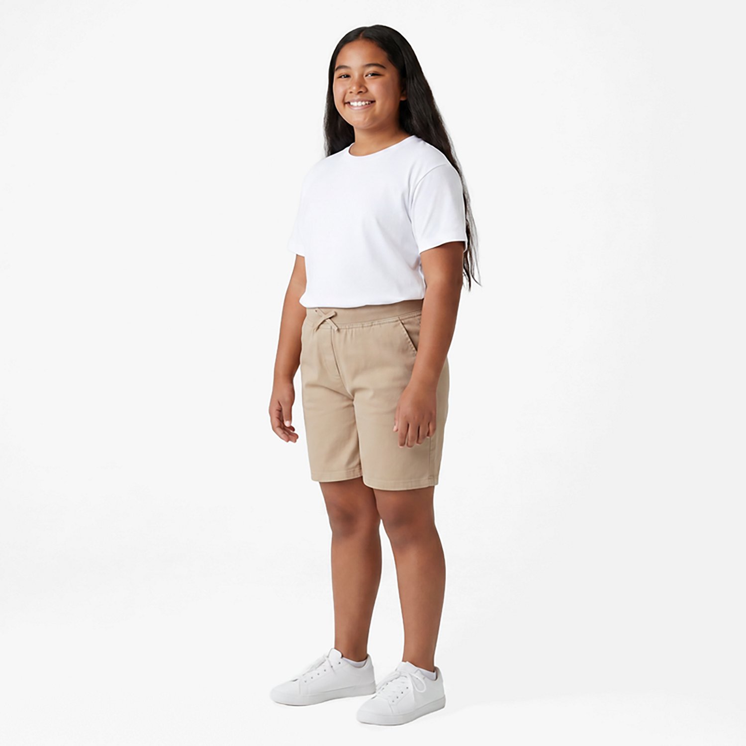 Nautica Girls' 7-16 Pull On Skinny Bermuda Shorts