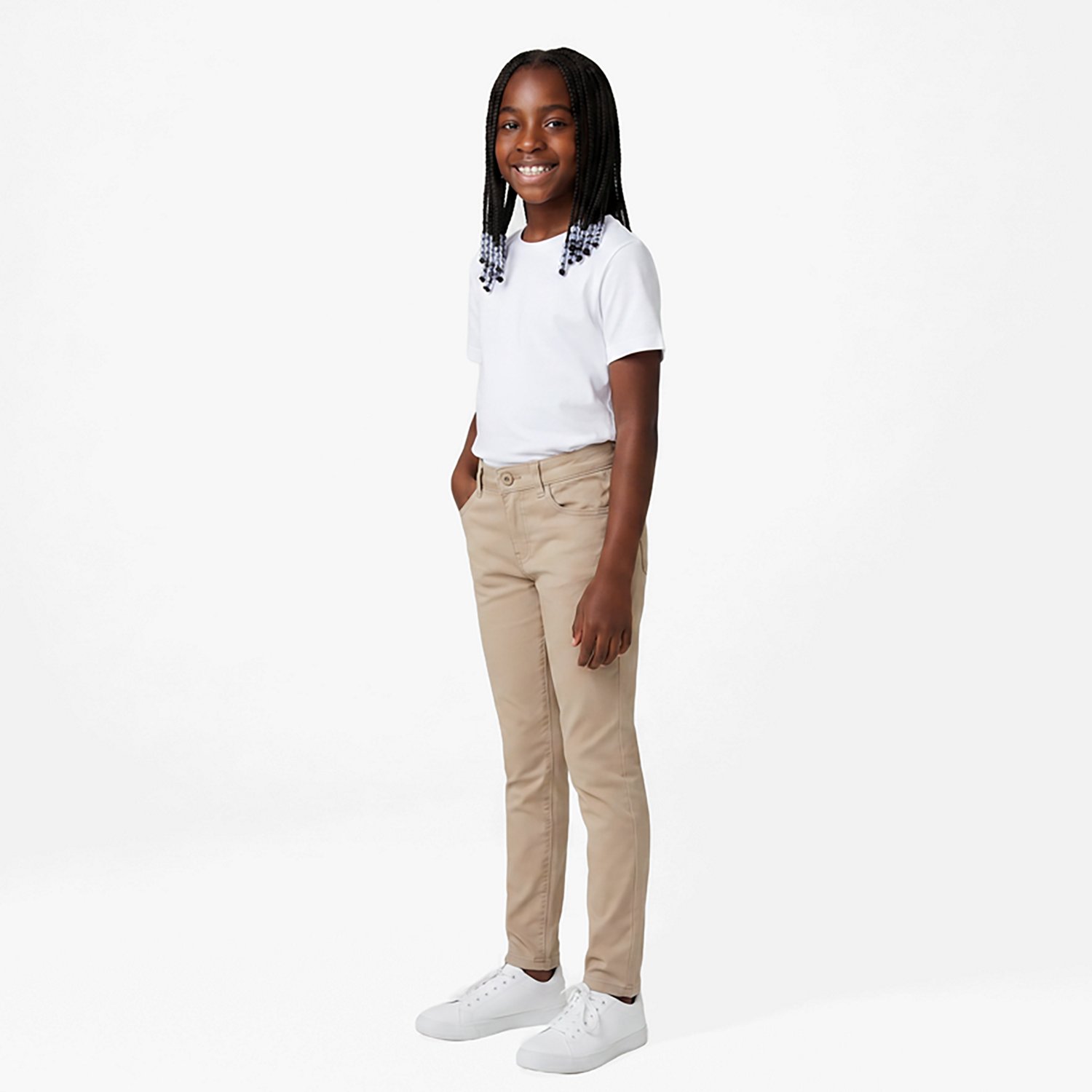 Nautica Girls' 7-16 Sateen Skinny Pants                                                                                          - view number 3