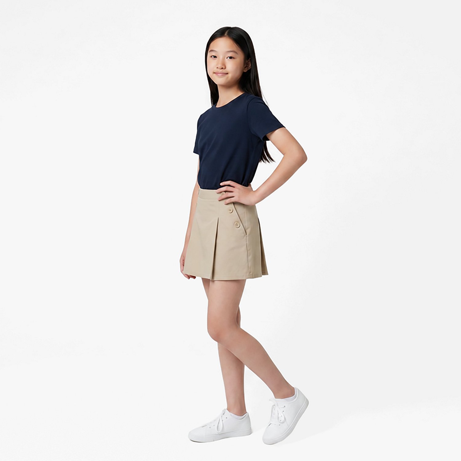 Nautica Girls' 7-16 Stretch Poplin Scooter