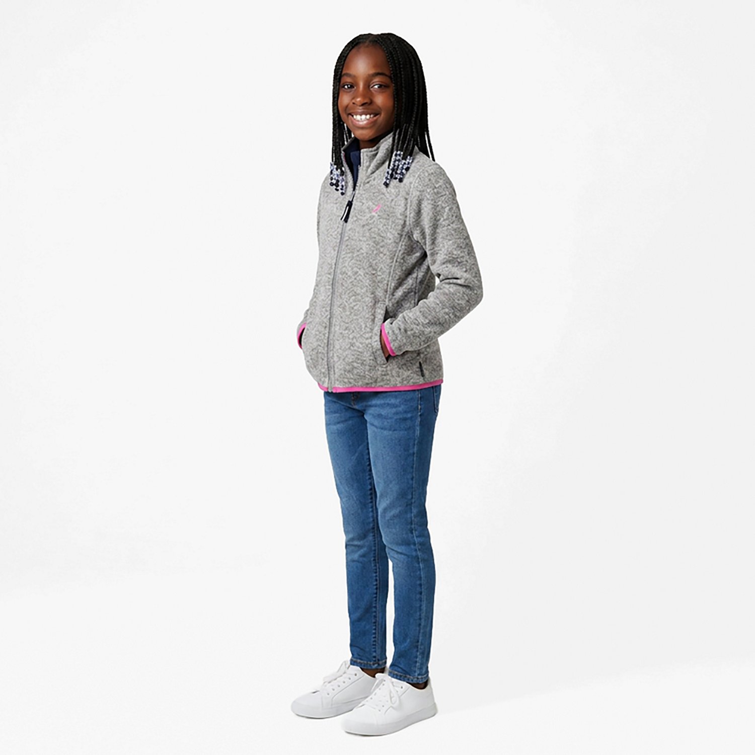 Nautica Girls' 7-16 Sweater Polar Fleece Jacket - view number 2