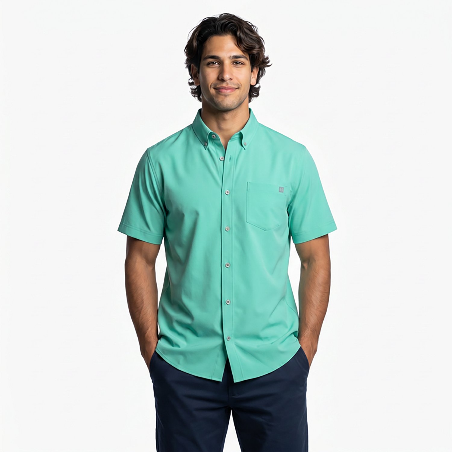 Huk Men's Kona Solid Button-Down Shirt