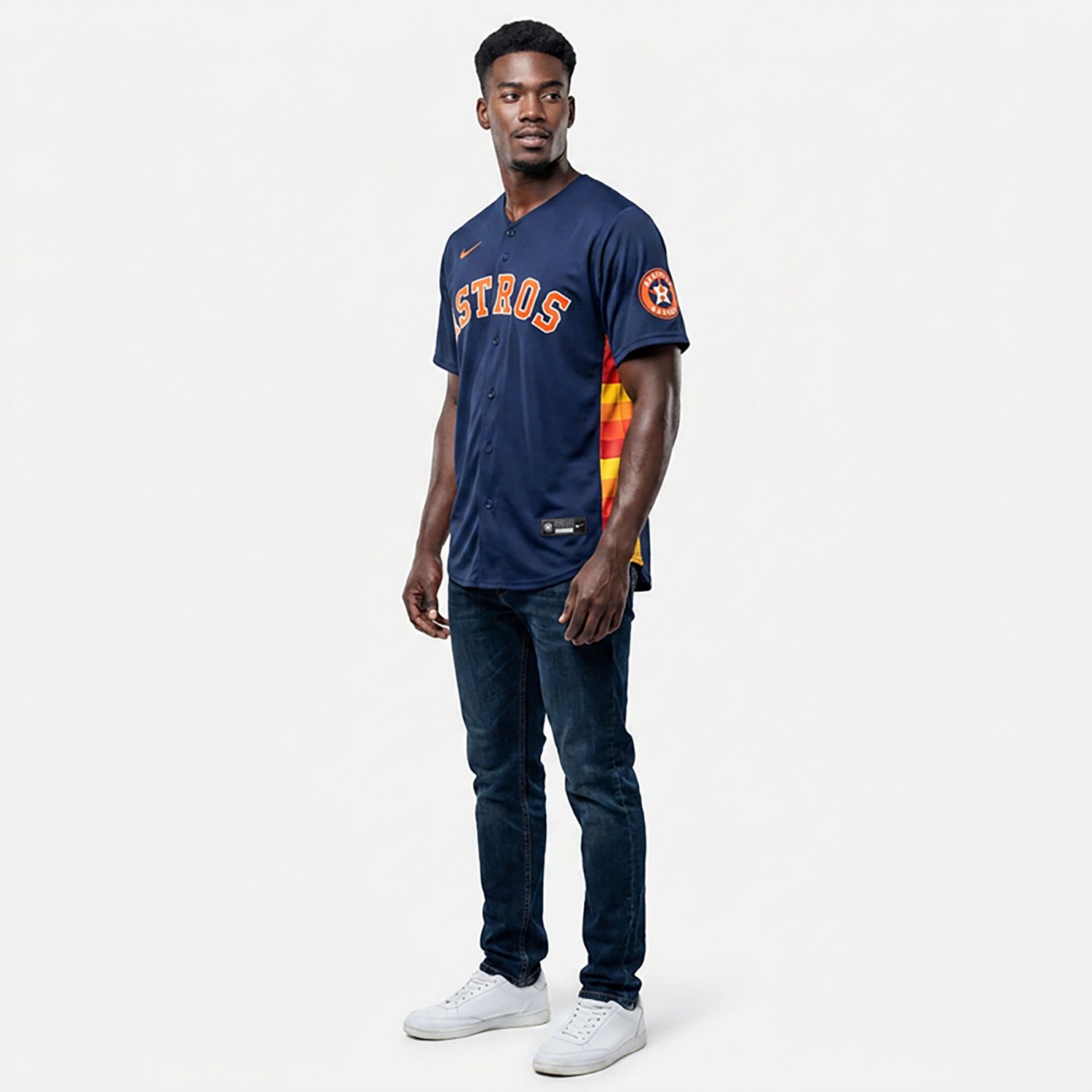 Nike Men's Houston Astros Framber Valdez Limited Name and Number Alternate Jersey