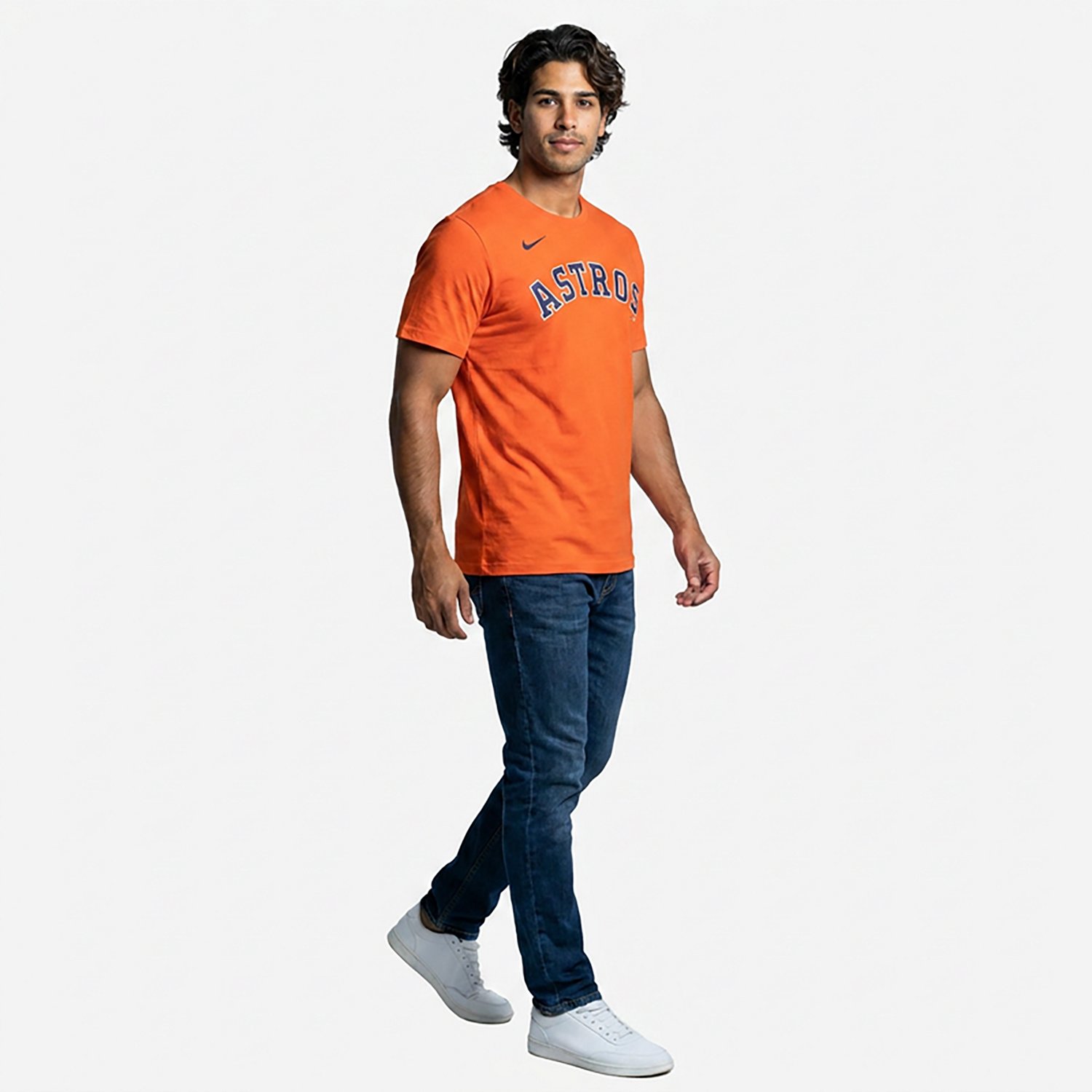 Nike Men's Houston Astros Fuse Wordmark Graphic T-shirt - view number 3