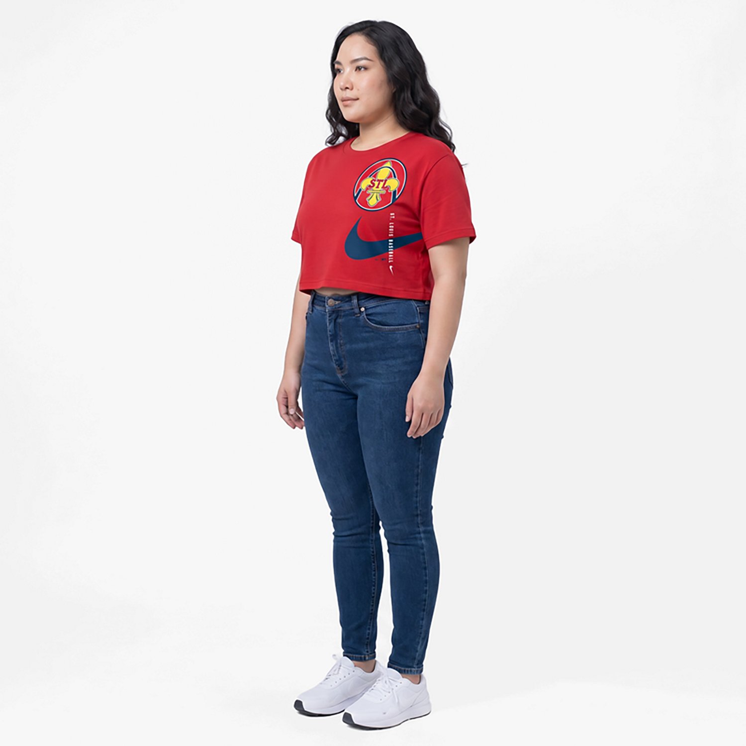 Nike St Louis Cardinals 2024 City Connect Performance Cropped T-Shirt