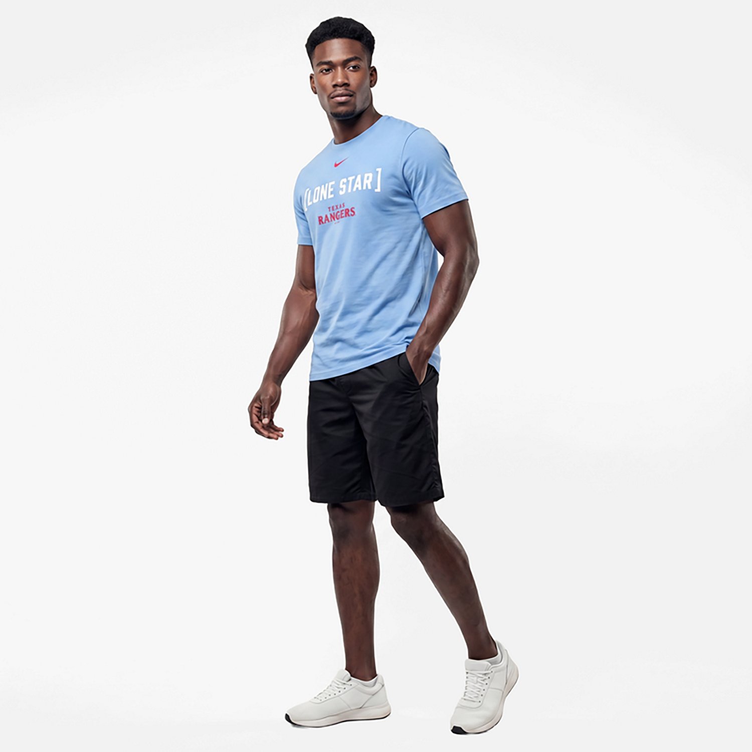Nike Men’s Texas Rangers Bracket Team Phrase Graphic T-shirt