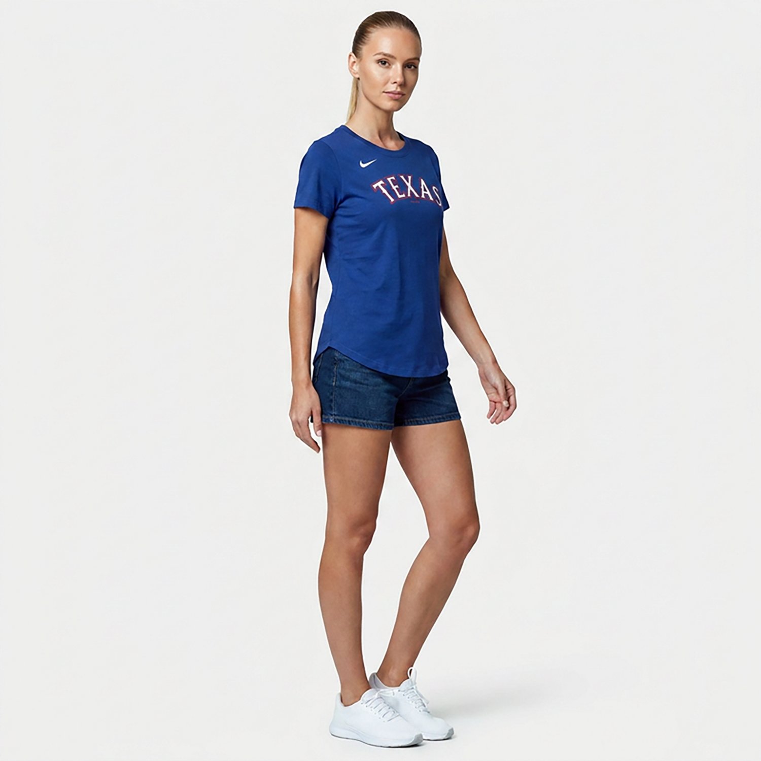 Nike Women’s Texas Rangers Fuse Wordmark Graphic T-shirt                                                                       - view number 2
