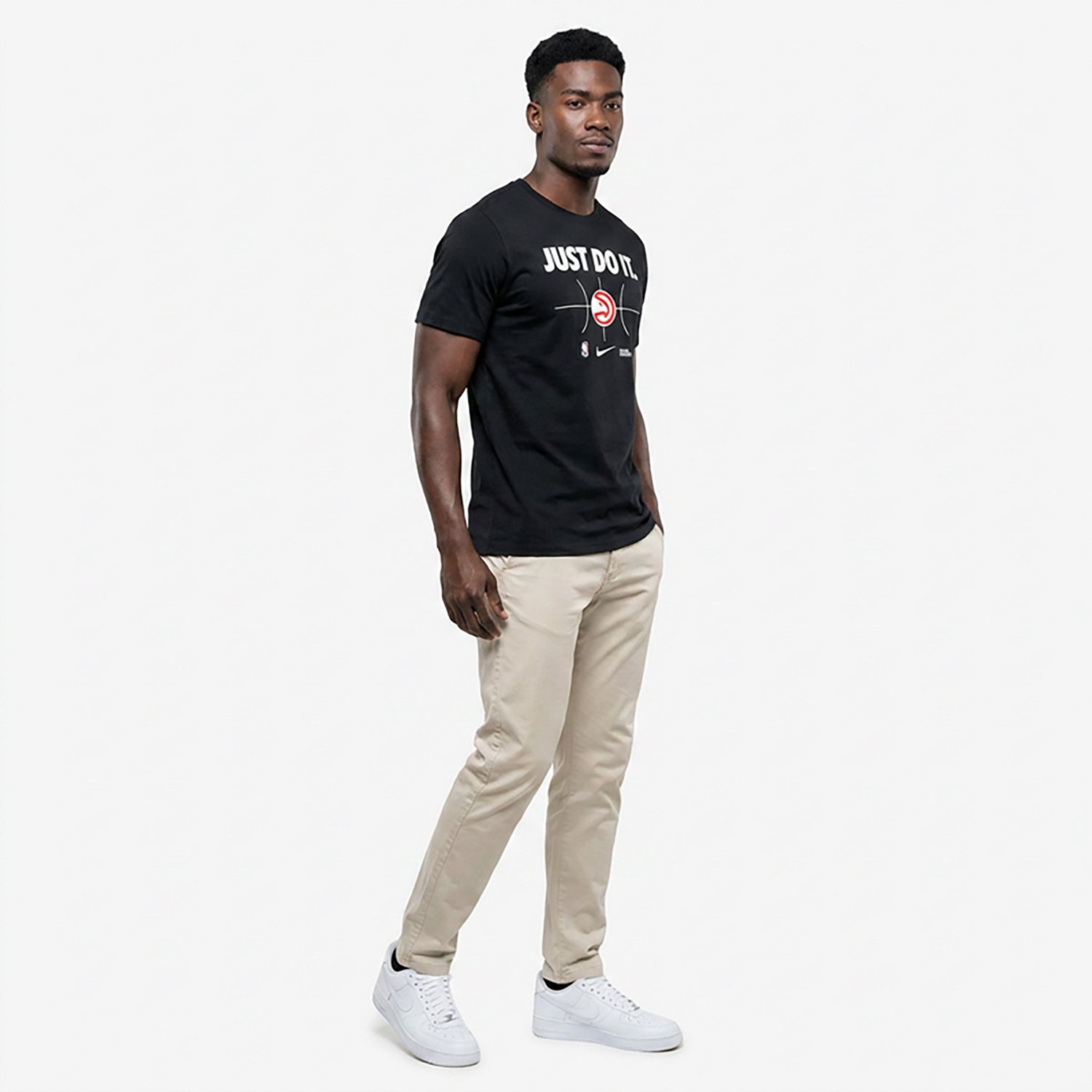 Nike Men's Atlanta Hawks Essential JDI T-shirt - view number 2