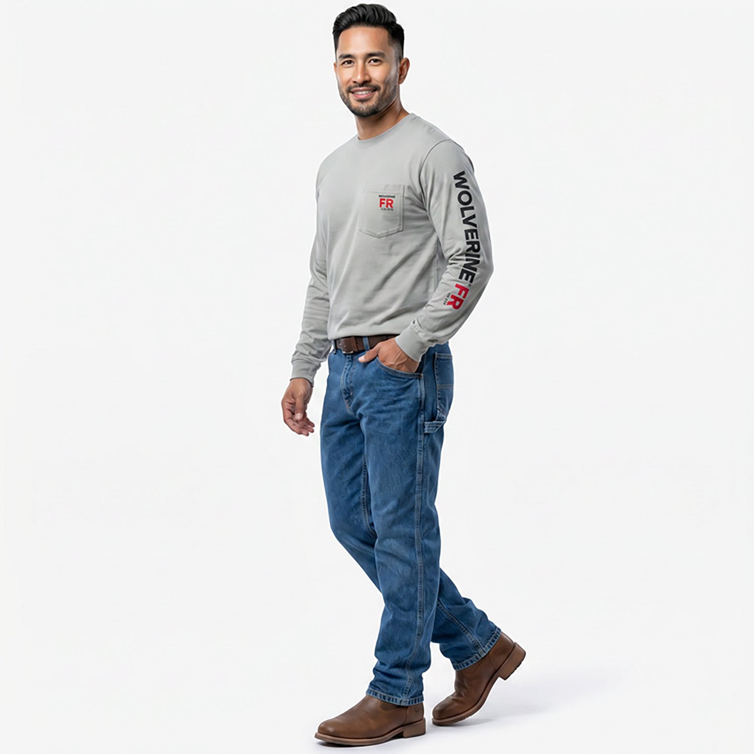 Wolverine Men's Long Sleeve Rig Flame Resistant Shirt                                                                            - view number 3