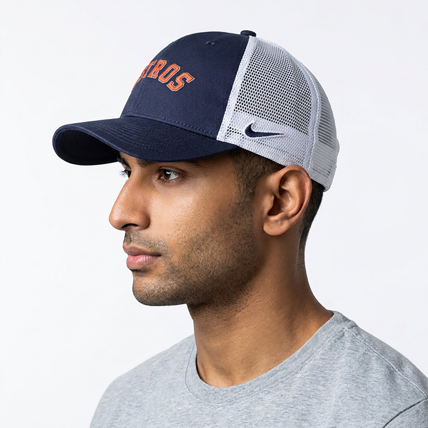 Nike Houston Astros Wordmark Adjustable Trucker Hat