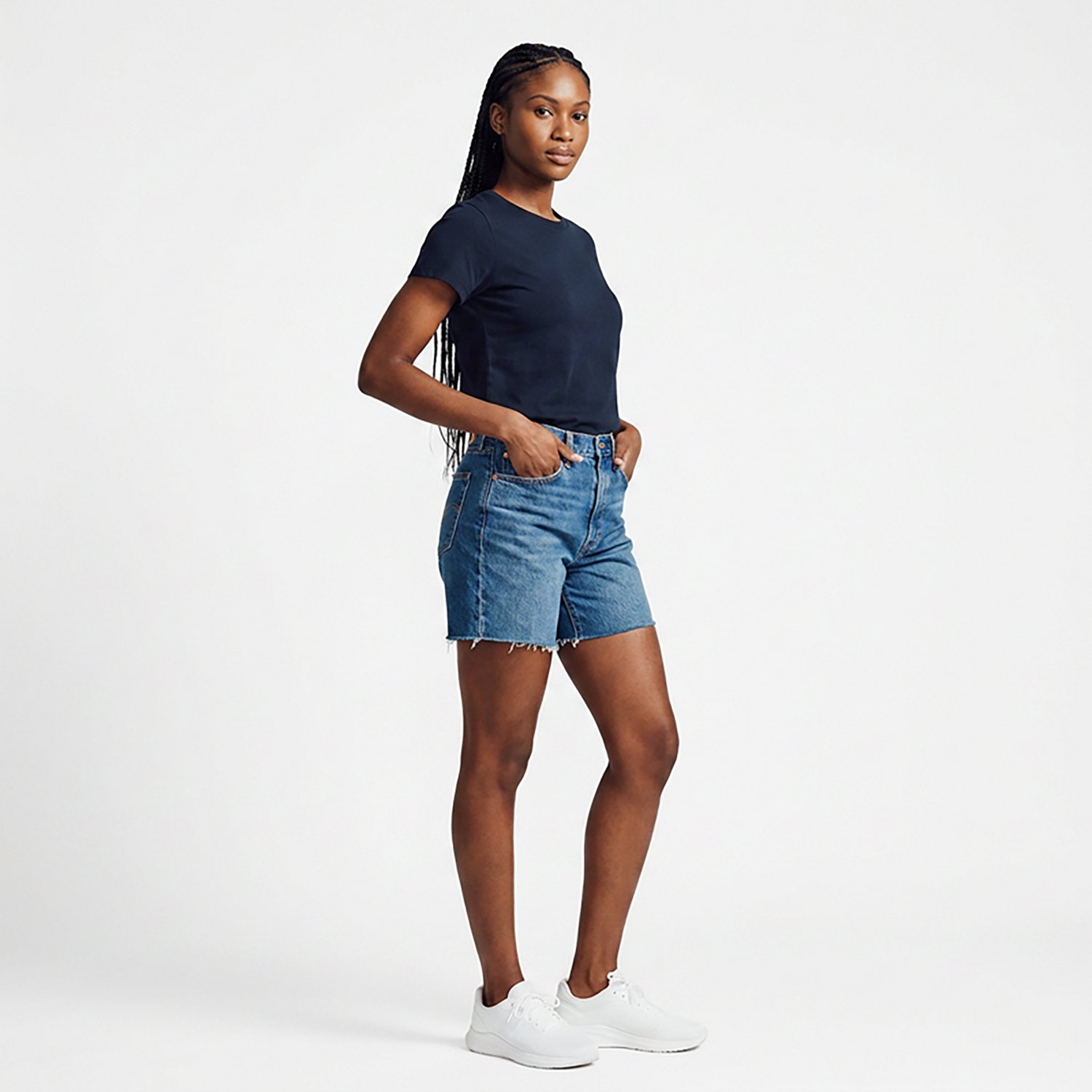 Levi's Women's 501 Mid Thigh Shorts                                                                                              - view number 2