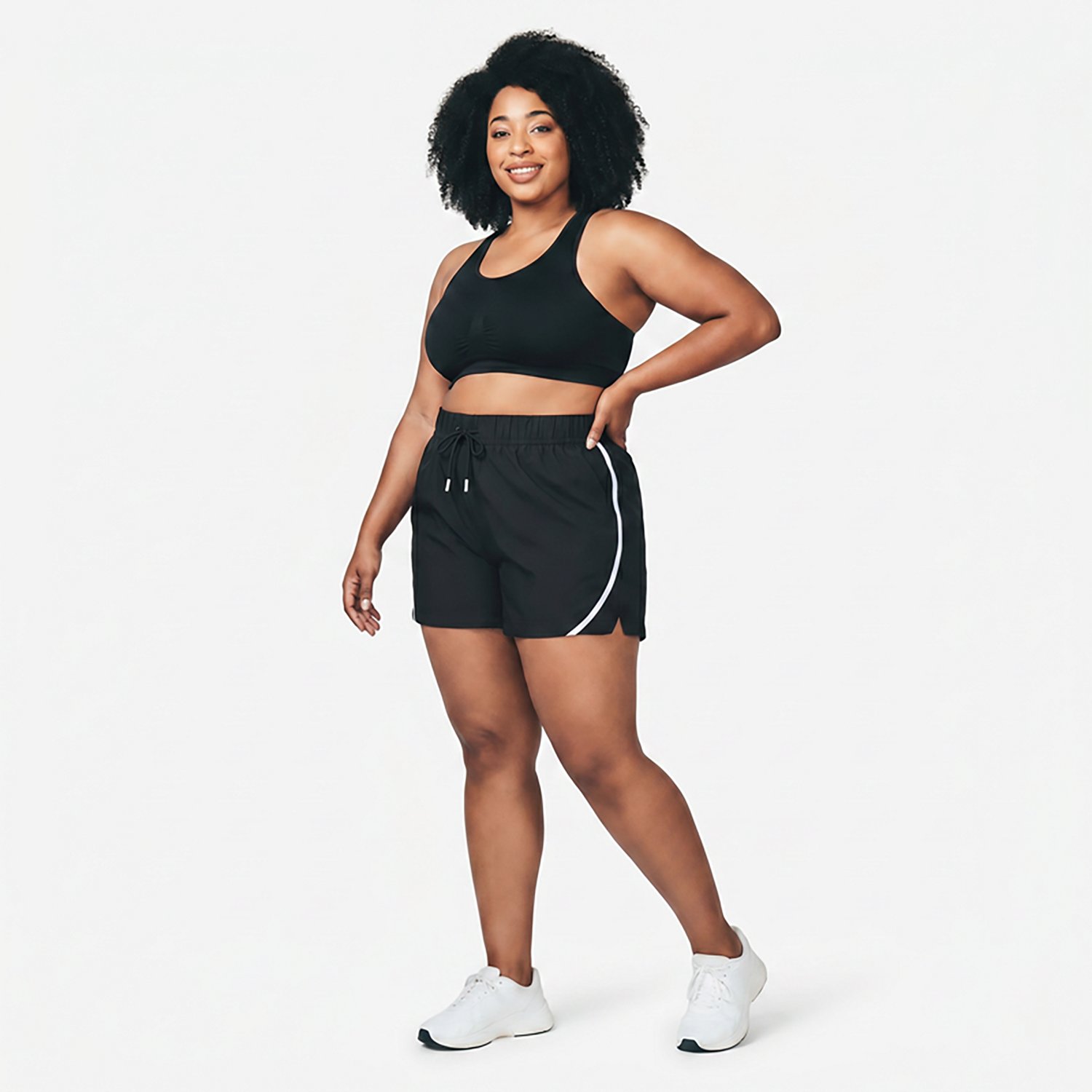 BCG Women's Plus Taped Woven Shorts 4.5