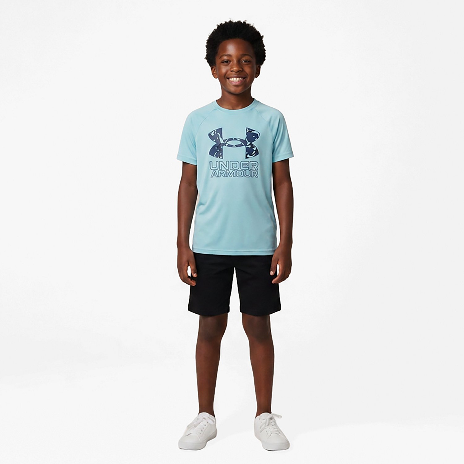 Under Armour Boys' Hybrid Printed Short Sleeve T-shirt