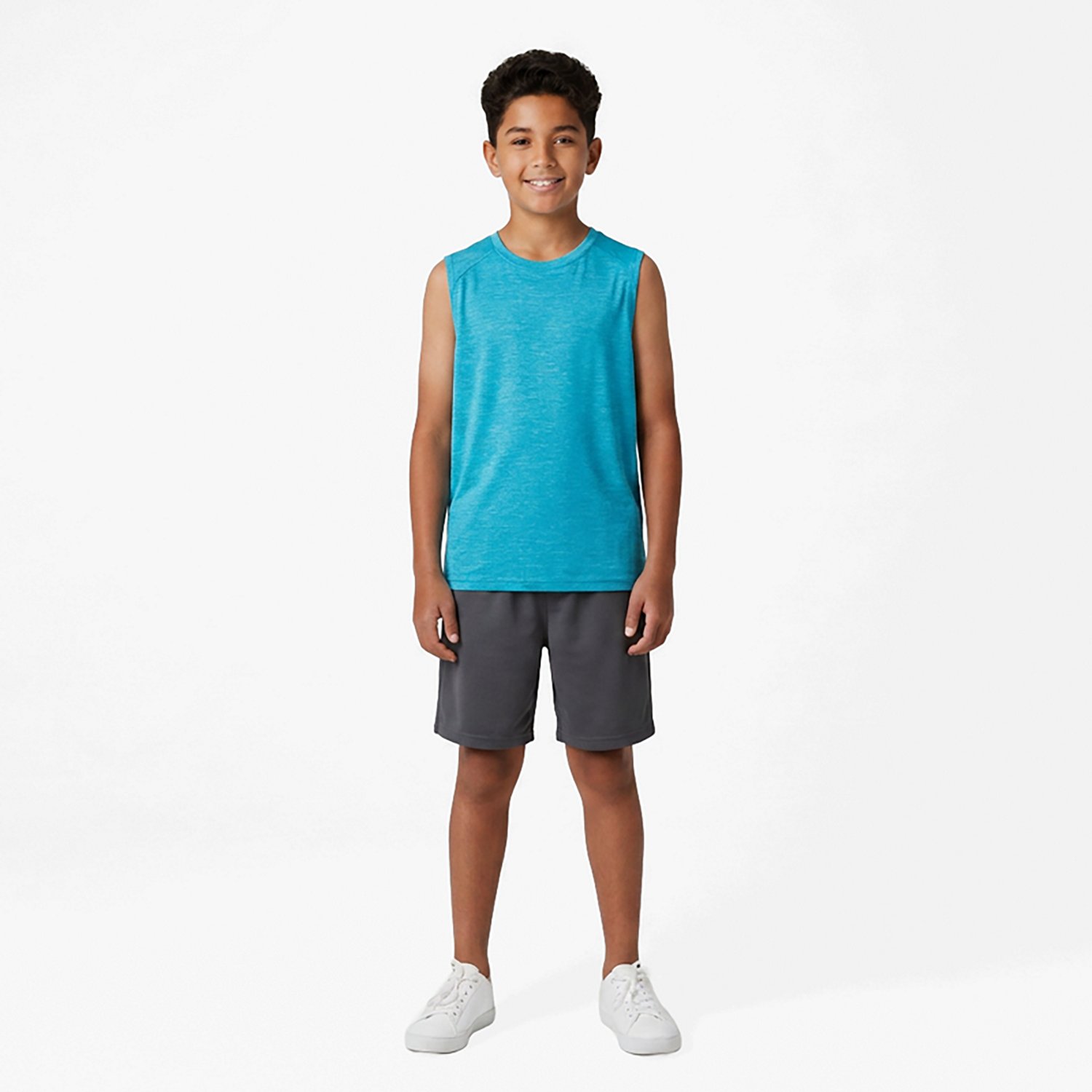 BCG Boys' Turbo Melange Muscle Tank Top
