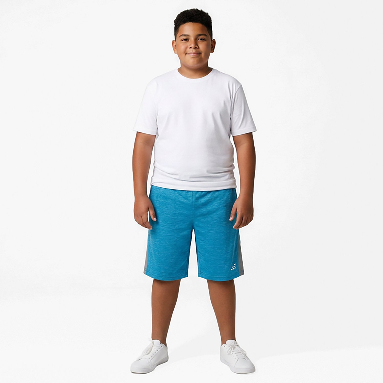 BCG Boys' Turbo Melange Shorts 7.5 in