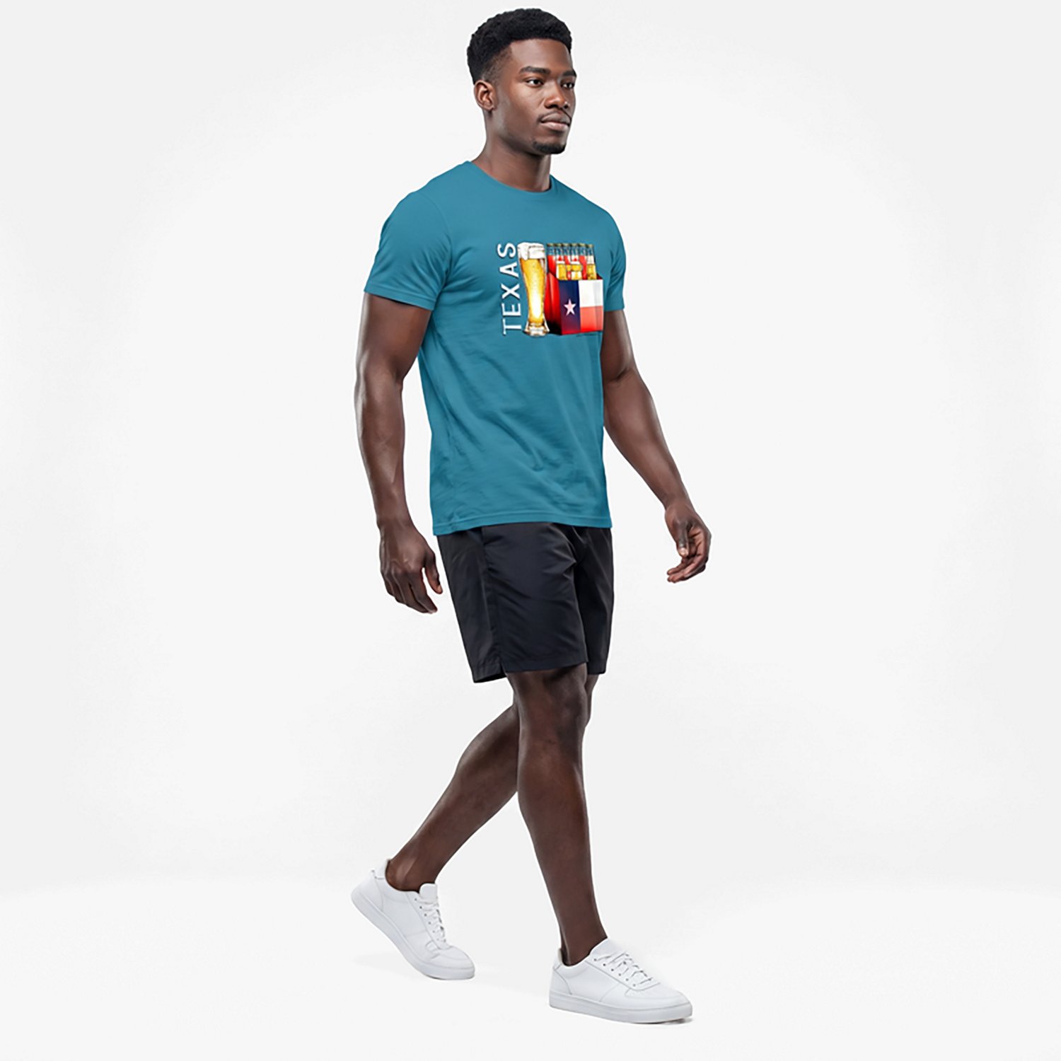 State Life Men's Texas Lager Beer Short Sleeve T-shirt - view number 3