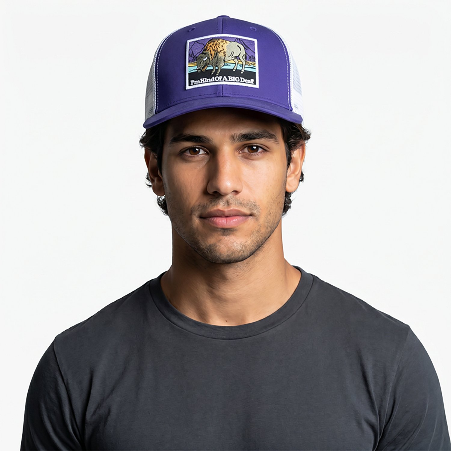 Justin Purple Buffalo Cap