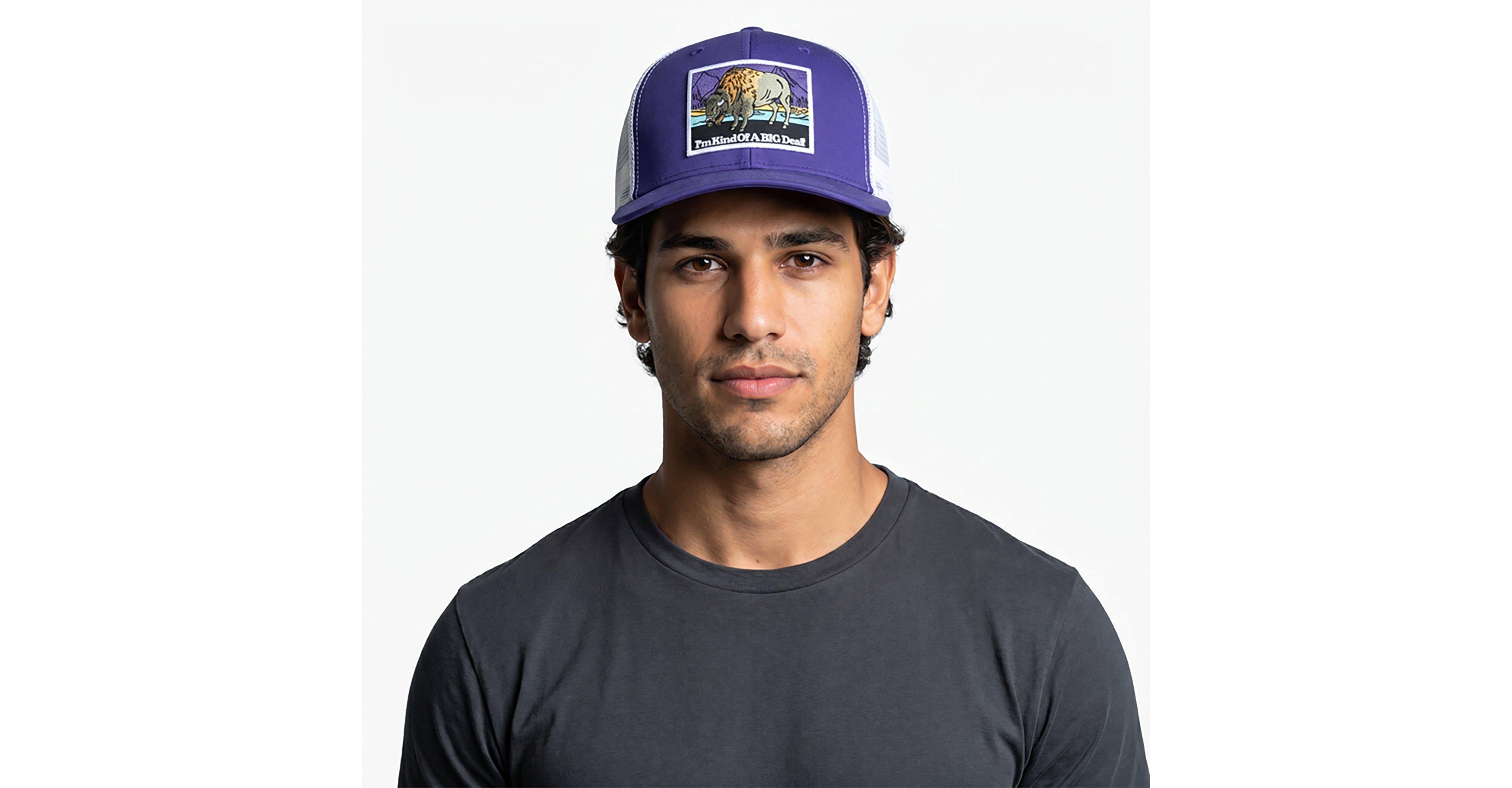 Justin Purple Buffalo Cap