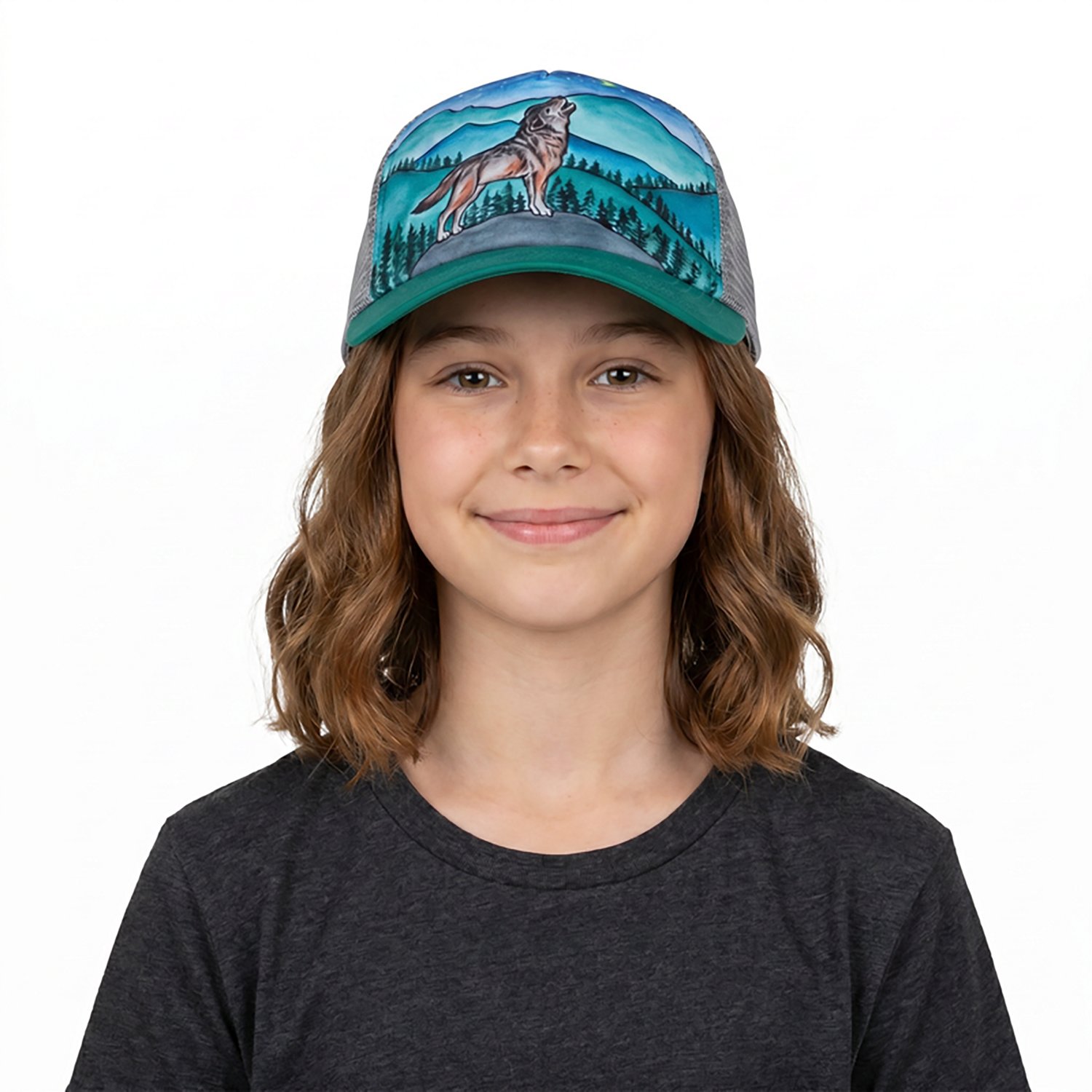 Sunday Afternoons Kids' Artist Series Lone Wolf Trucker Cap